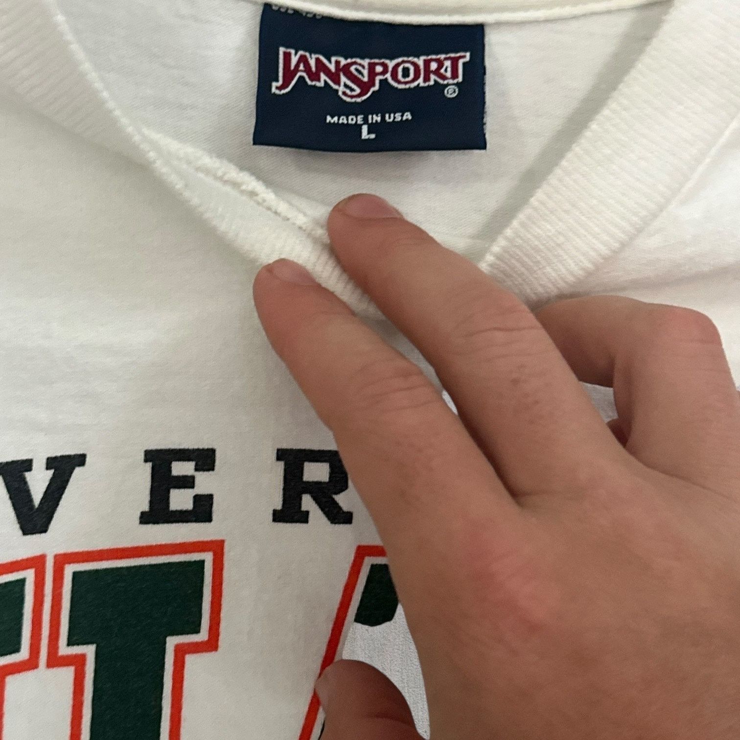 Jansport Miami jansport longsleeve baseball 1999 national champions Size US L / EU 52-54 / 3 - 4 Thumbnail