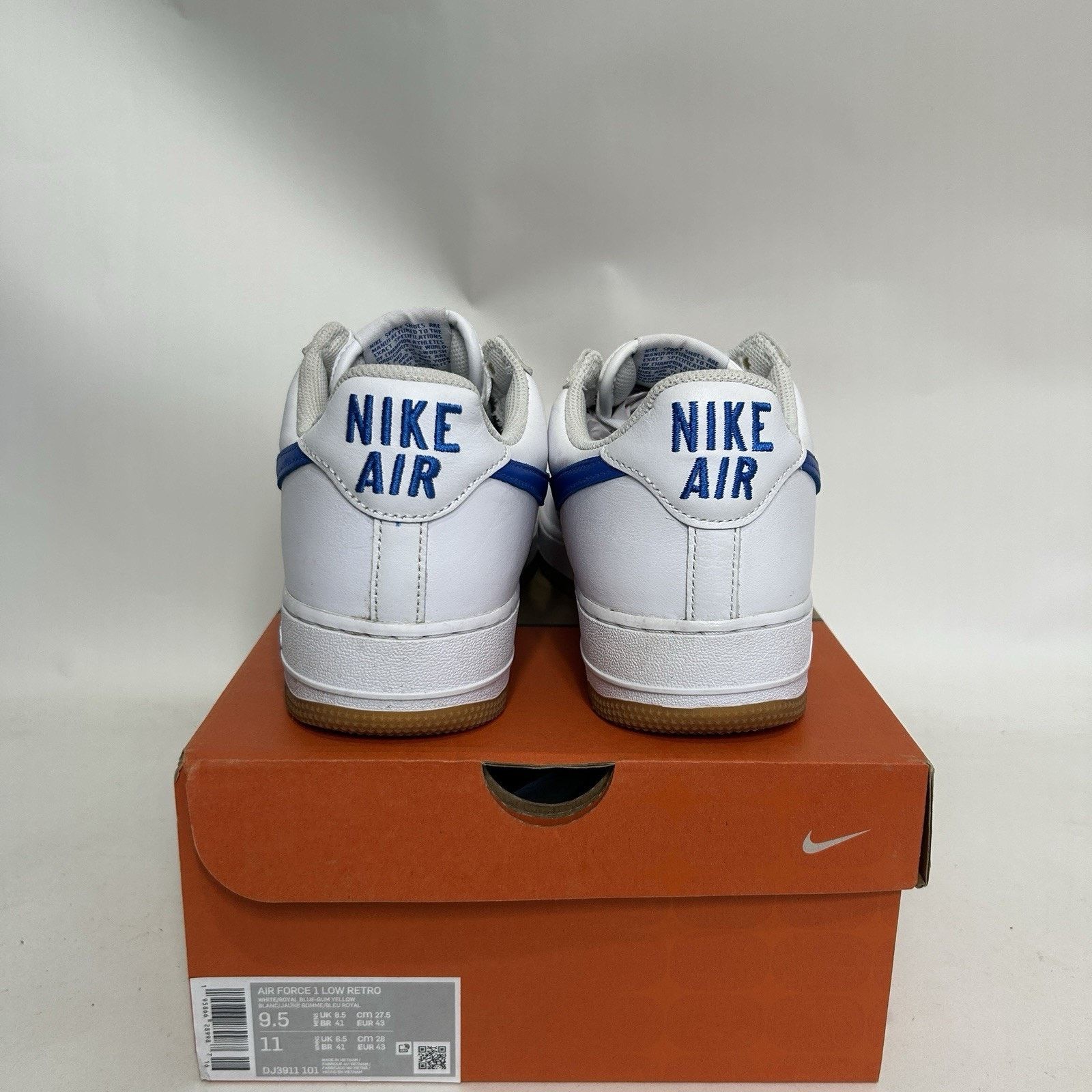 Nike Nike Air Force 1 Low Retro Color Of Month “White Royal Blue” Size US 9.5 / EU 42-43 - 5 Thumbnail