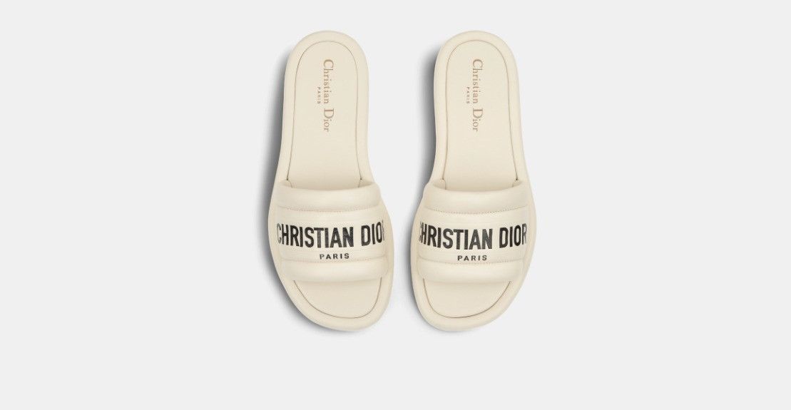 Dior o1w1db10924 Every-D Slides in White Size US 12 / IT 42 - 3 Thumbnail