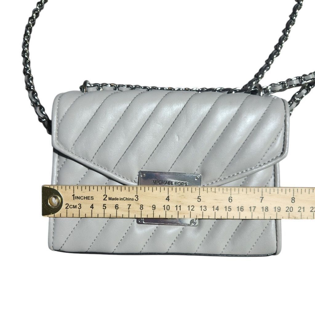 Michael Kors Michael Kors Quilted Crossbody Bag Grey Size ONE SIZE - 10 Thumbnail