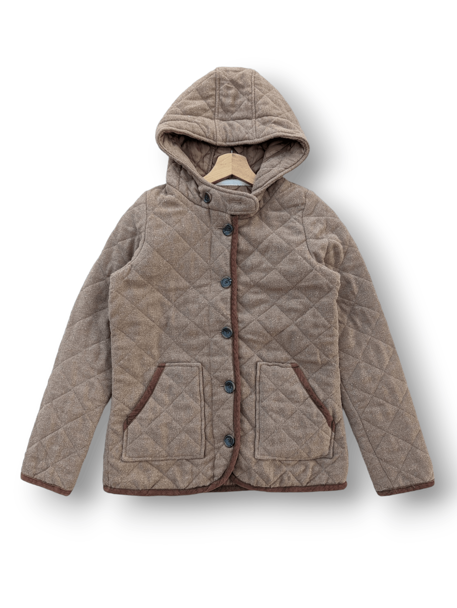 image of Urban Research Doors x Winter Session Urban Research Quilted Jacket in Brown, Men's (Size Small)