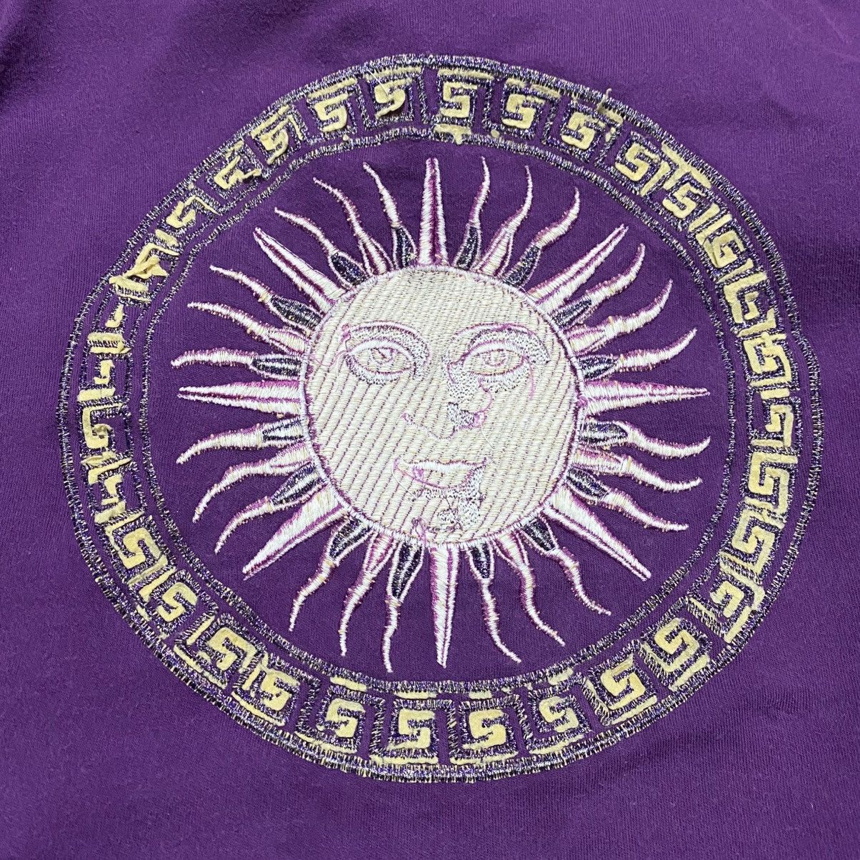 Versace Jeans Couture Rare‼️🔥Versace Embroidery Big Logo Long Sleeve T-Shirt Size US L / EU 52-54 / 3 - 8 Thumbnail
