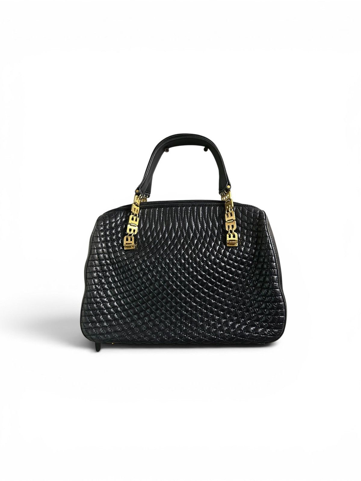 Bally 90s Archive Quilted Lambskin Top Handle Satchel Bag Size ONE SIZE - 3 Thumbnail