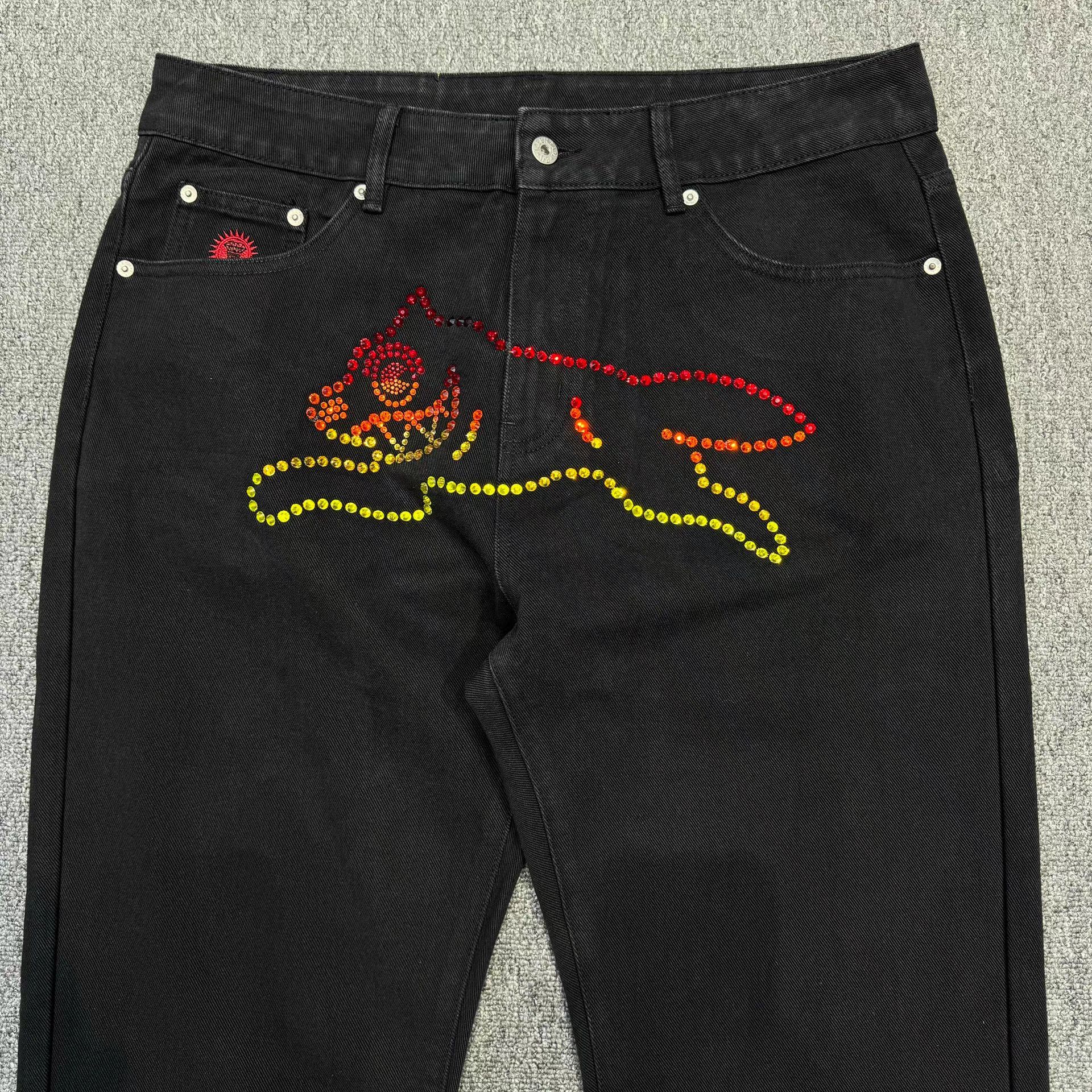 Billionaire Boys Club BBC Diamond Flying Dog Jeans。 Q5 Size US 34 / EU 50 - 8 Thumbnail