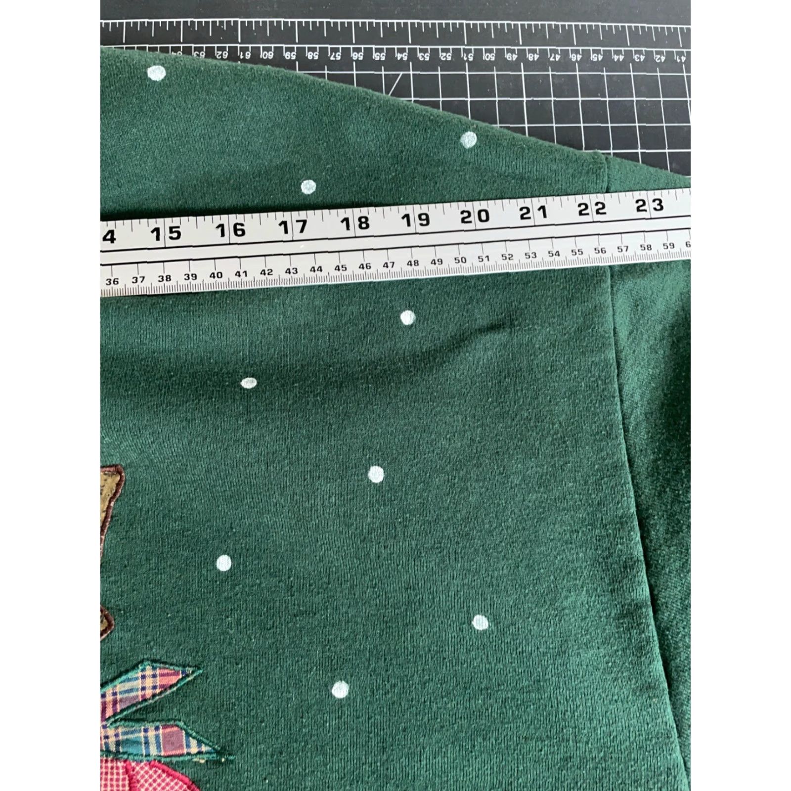 Jerzees VINTAGE Jerzees Sweatshirt 90s Snowman Applique Dark Green XL Adult Womens Pullover Crew Neck 50/50 Cotton Polyester Size XL / US 12-14 / IT 48-50 - 7 Thumbnail