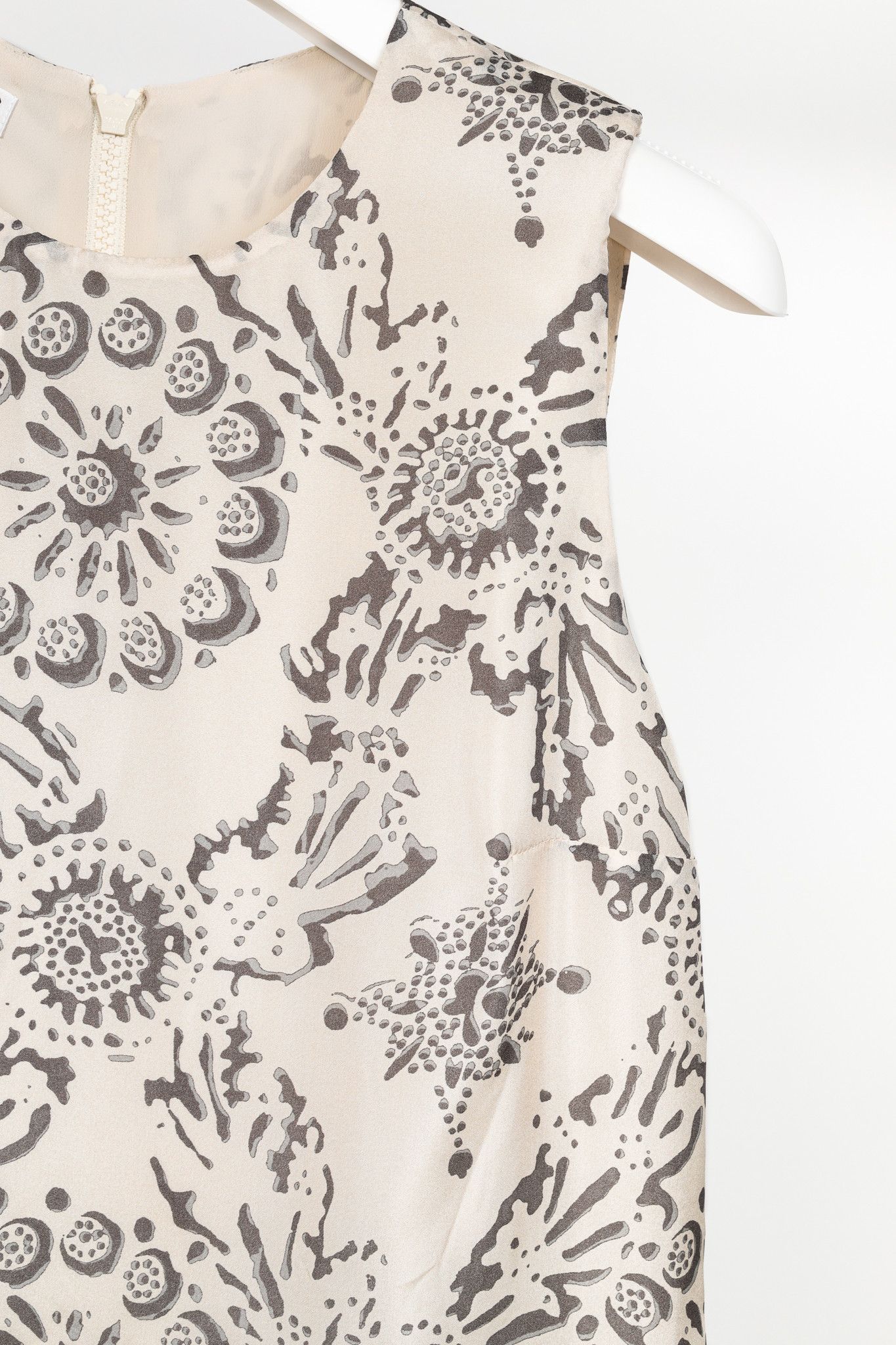 Brunello Cucinelli Brunello Cucinelli SS/20 Printed Silk Tiered Mini Dress Size L / US 10 / IT 46 - 5 Thumbnail