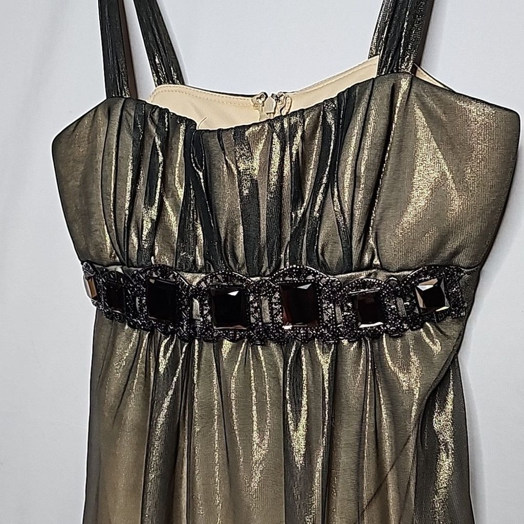 The Unbranded Brand Camille La Vie sheer party embellished jeweled gown dress 4 Size S / US 4 / IT 40 - 2 Thumbnail