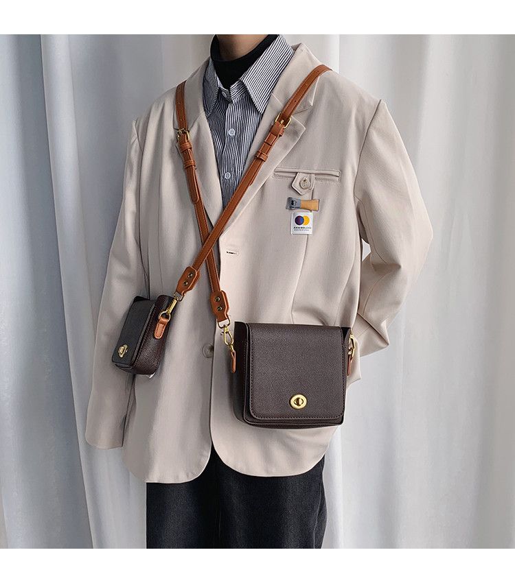 Other Men’s Brown leather crossbody bag Size ONE SIZE - 6 Thumbnail