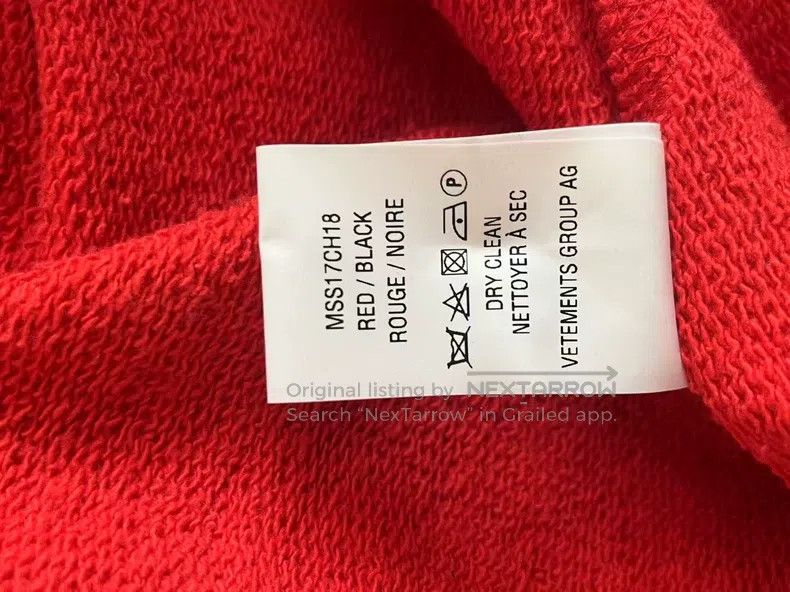 Vetements VETEMENTS Black and Red Antwerp Sweatshirt Size US XS / EU 42 / 0 - 6 Thumbnail