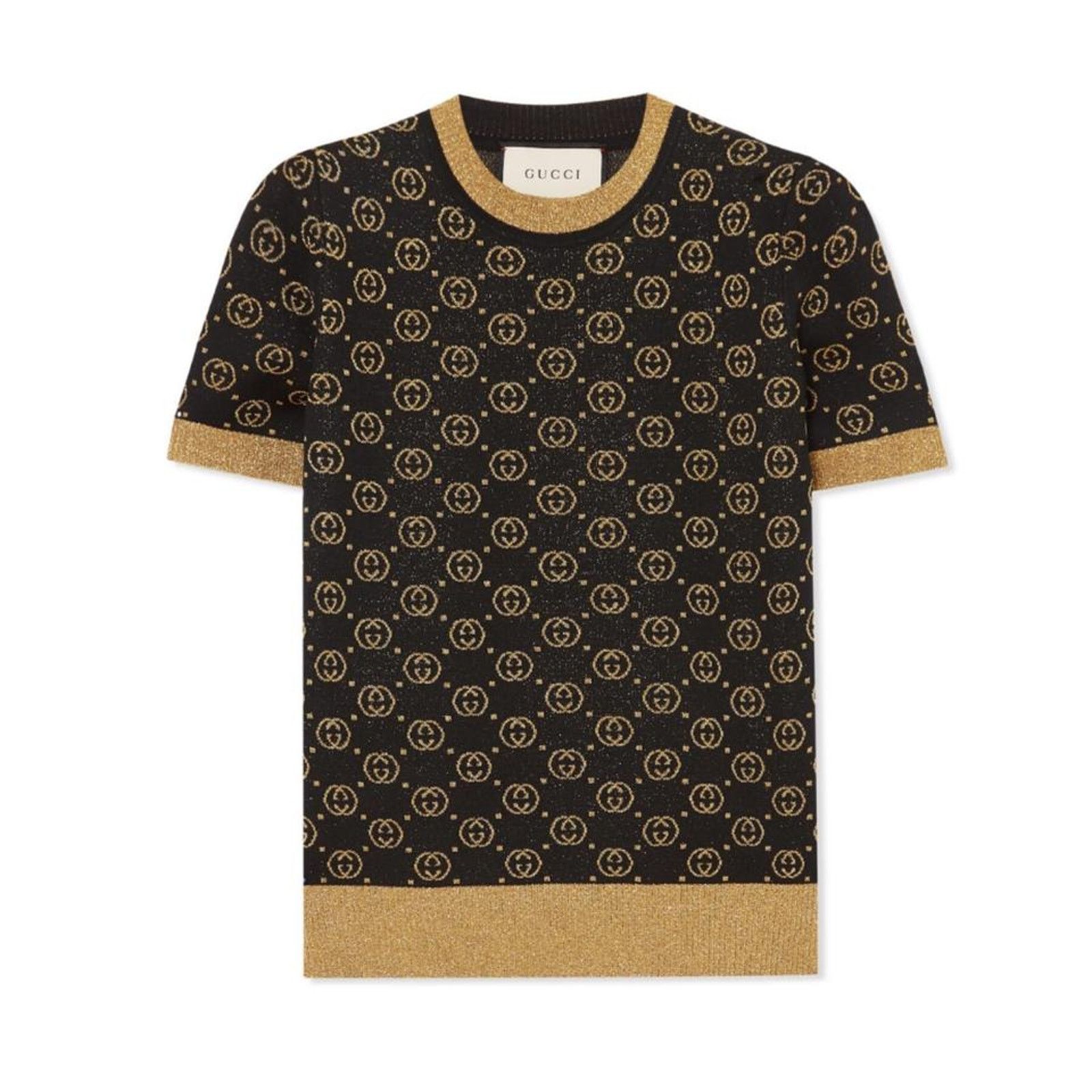 Gucci metallic GG logo jacquard sweater top Size XS / US 0-2 / IT 36-38 - 1 Thumbnail