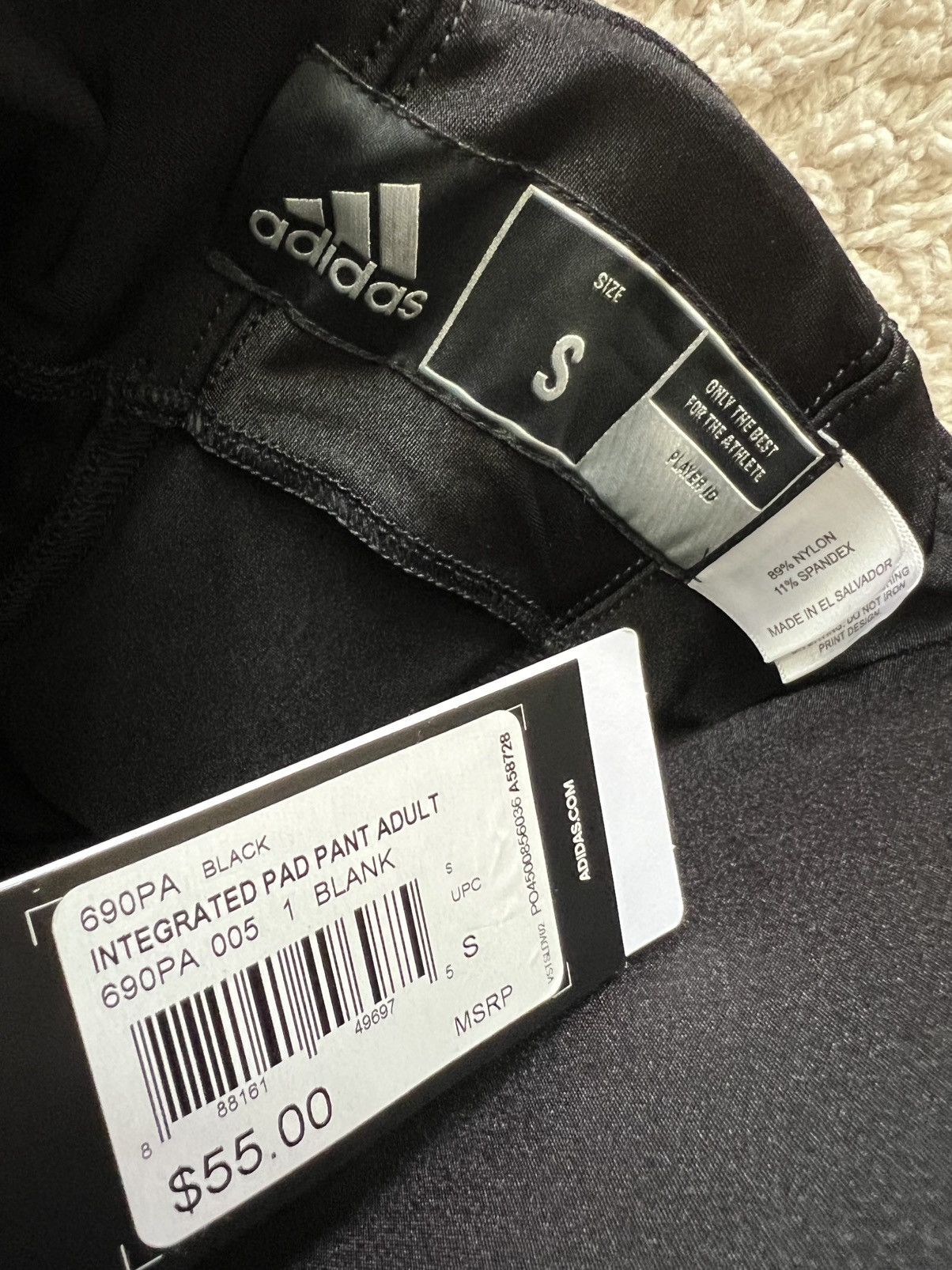 Adidas adidas Integrated Football Pad Pant Adult Padded Pants Black Size US 28 / EU 44 - 3 Thumbnail