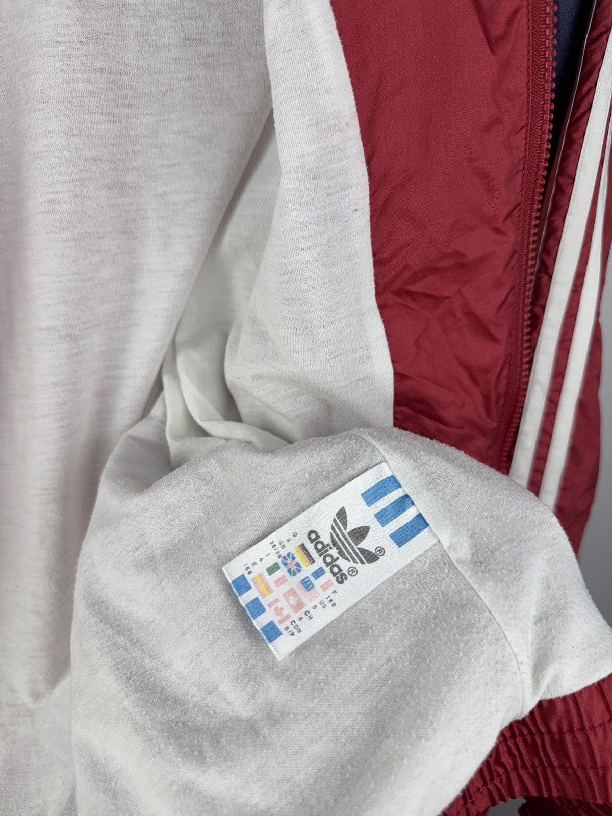 Adidas Vintage Adidas Red Track Jacket DTV BUCHS 90s Size Size US S / EU 44-46 / 1 - 6 Thumbnail