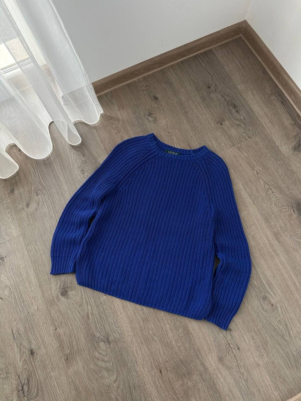 Polo Ralph Lauren × Vintage Vintage Polo Ralph Lauren Blue Ribbed Knit Sweater Size XS / US 0-2 / IT 36-38 - 4 Thumbnail