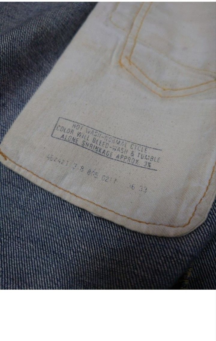 Levi's True Vtg 60/70's Levi’s 805 top No. 8 nonselvedged Capital E Size US 36 / EU 52 - 6 Thumbnail