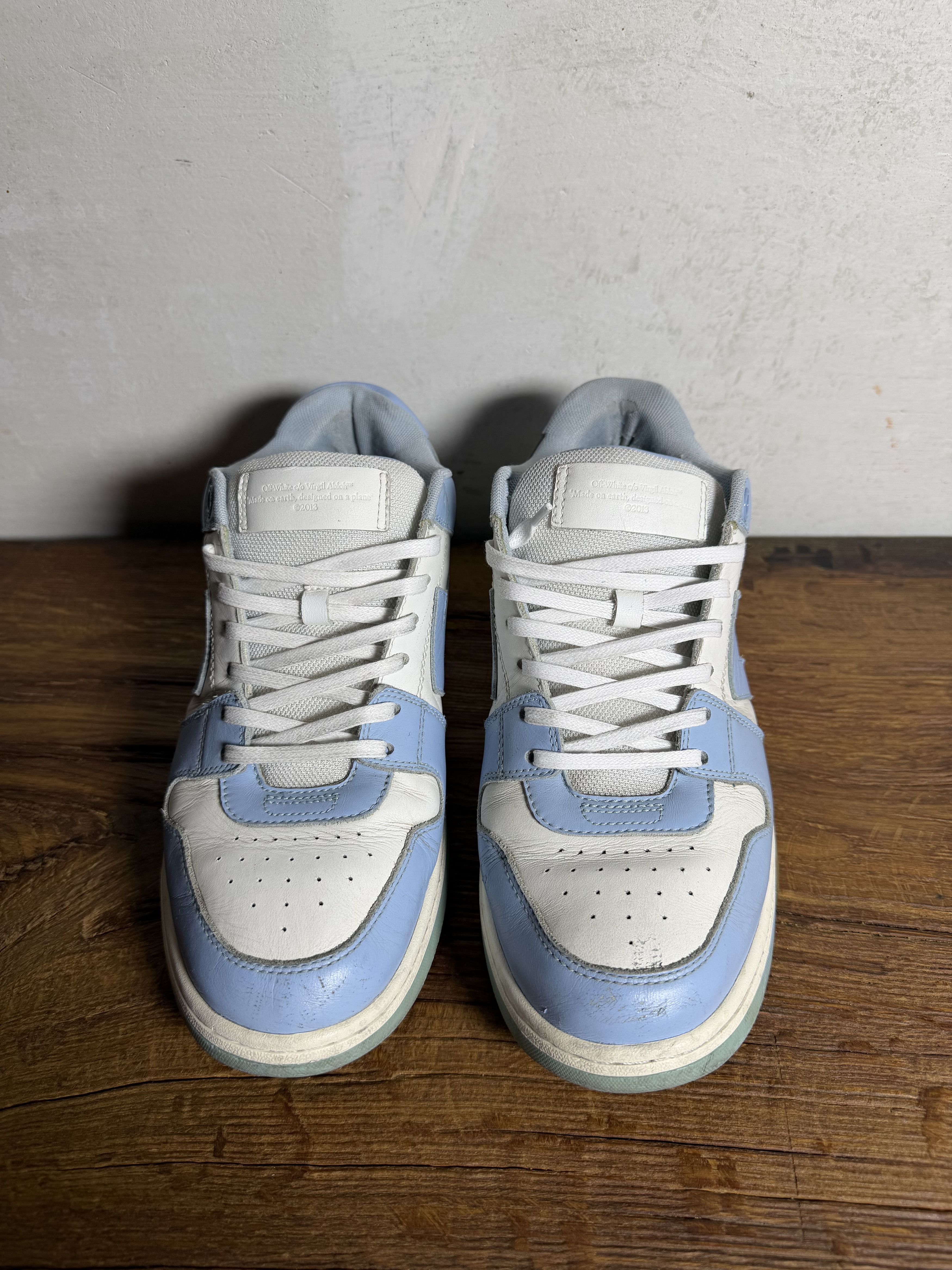 Off-White Off-White Out of Office White Blue Sneakers Size US 10 / EU 43 - 12 Thumbnail
