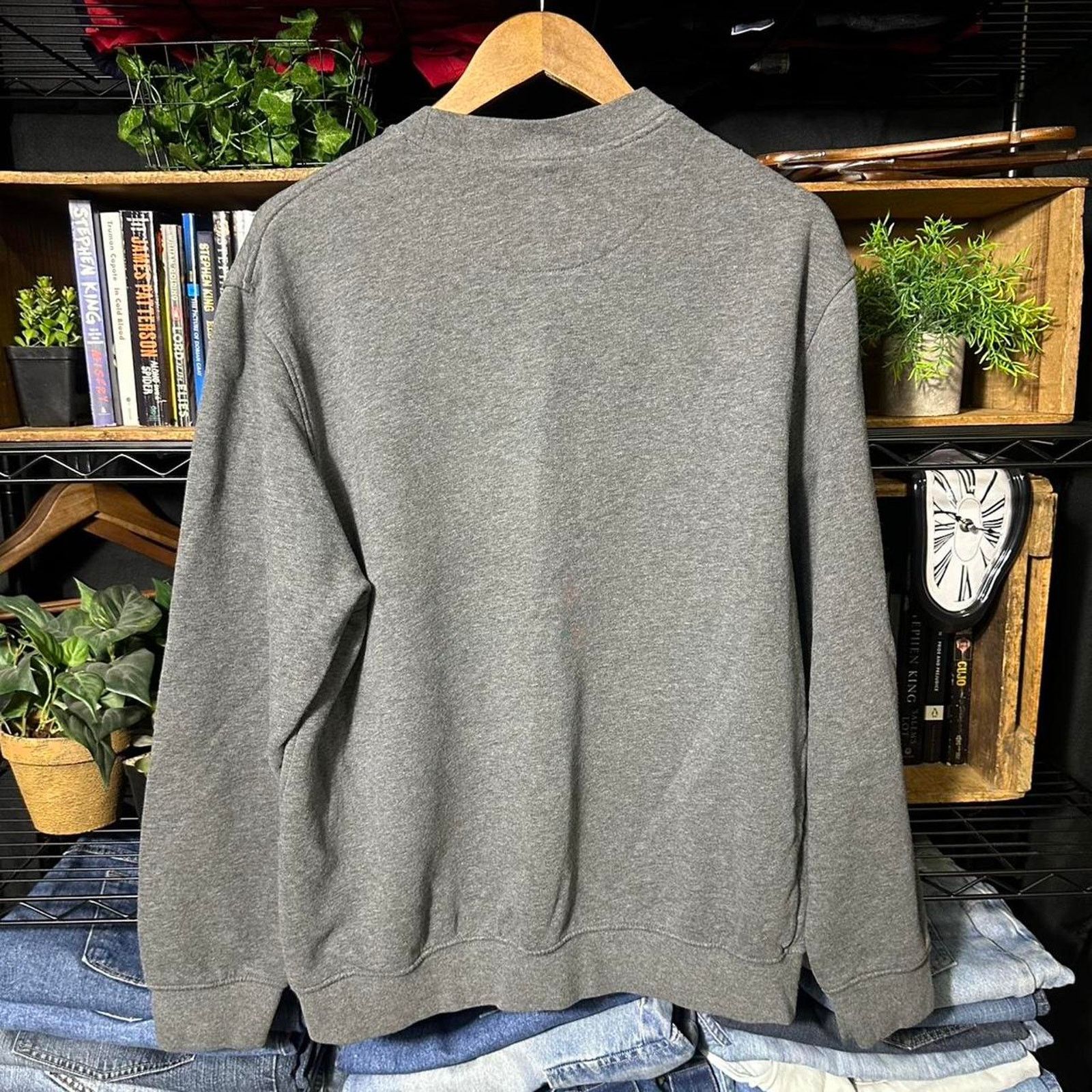Nike Vintage 2000s Y2K Nike Basic Essentials Crewneck Sweatshirt Size US L / EU 52-54 / 3 - 2 Thumbnail