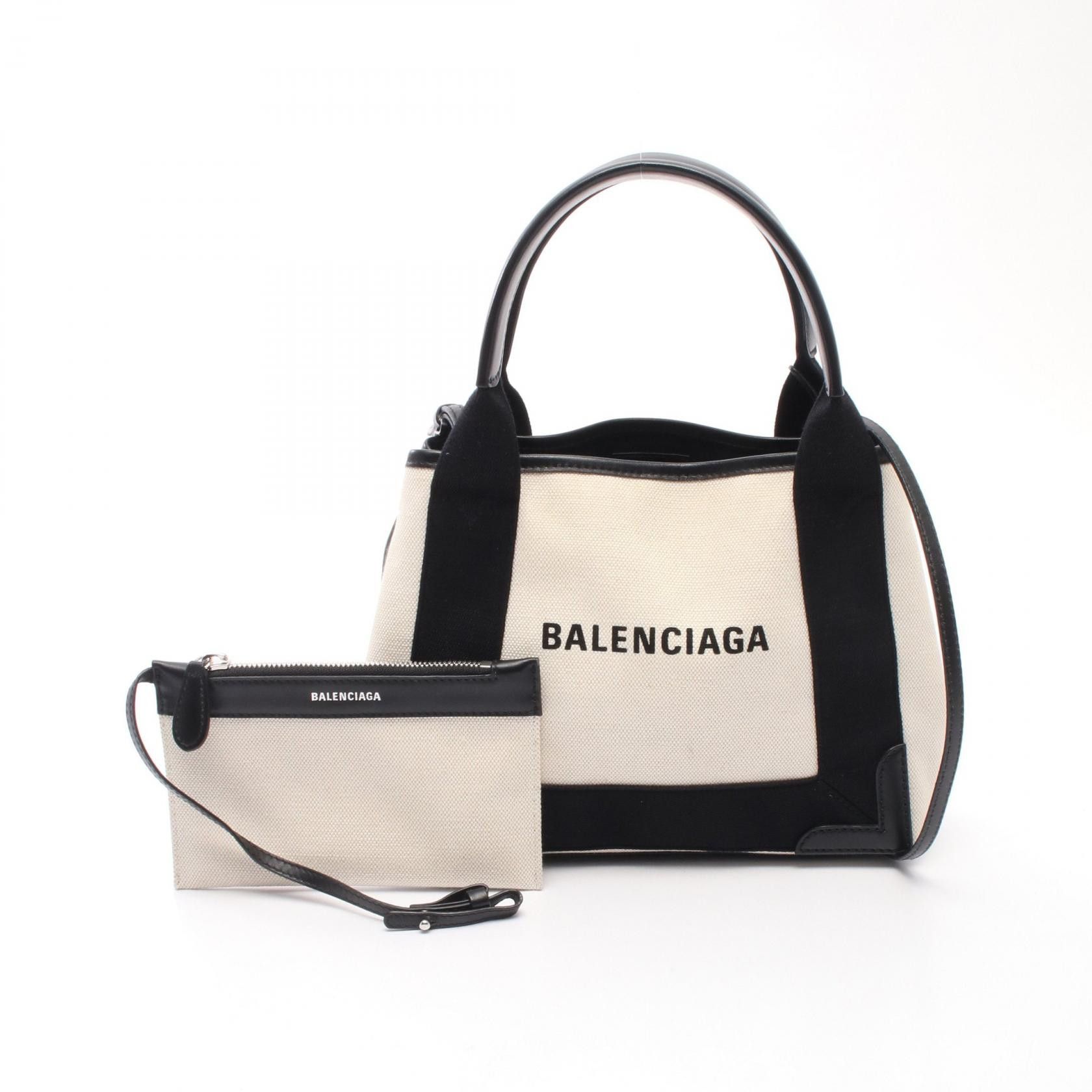 Balenciaga Balenciaga Balenciaga Navy Cabas 2way handbag Leather Handbag 390346 DUTY FREE for USA Size ONE SIZE - 1 Thumbnail