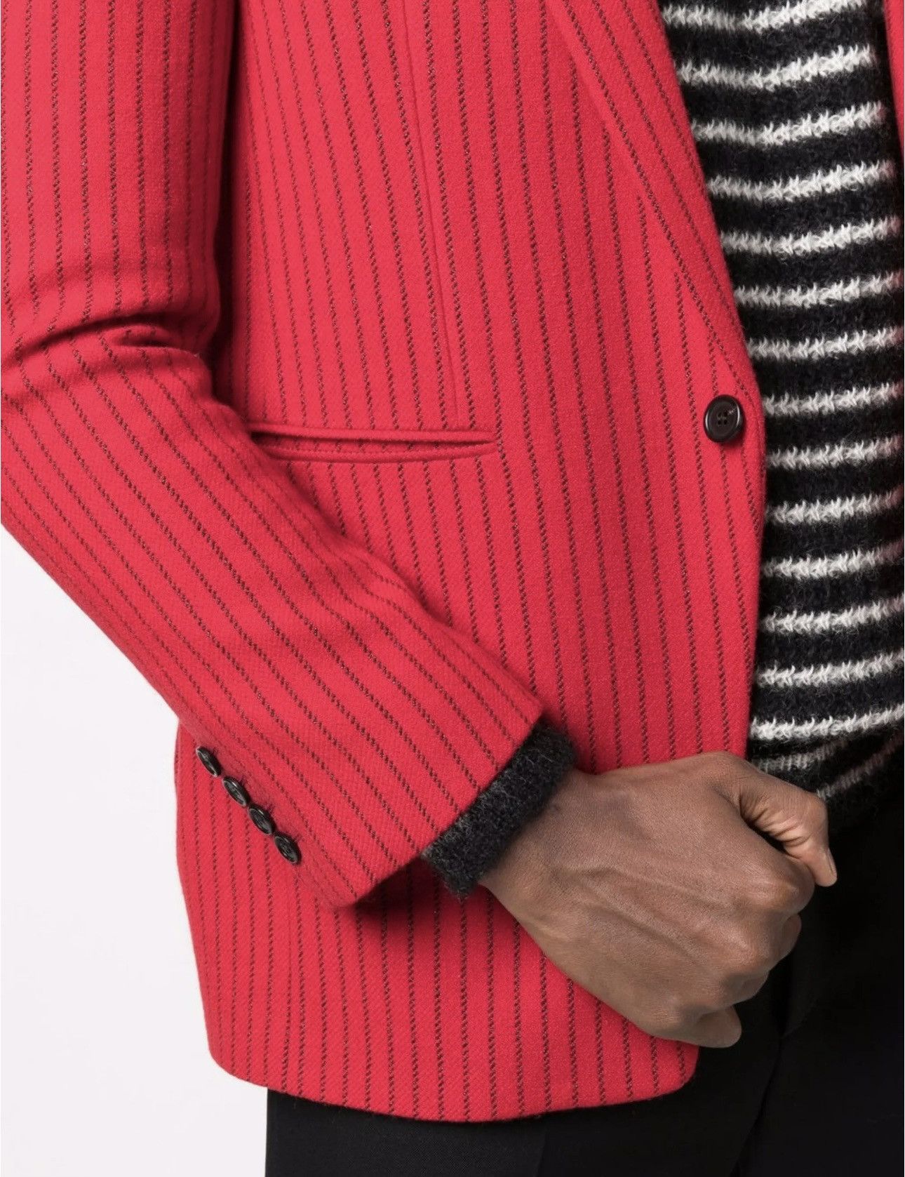 Yves Saint Laurent Red YSL blazer Size 46R - 5 Thumbnail