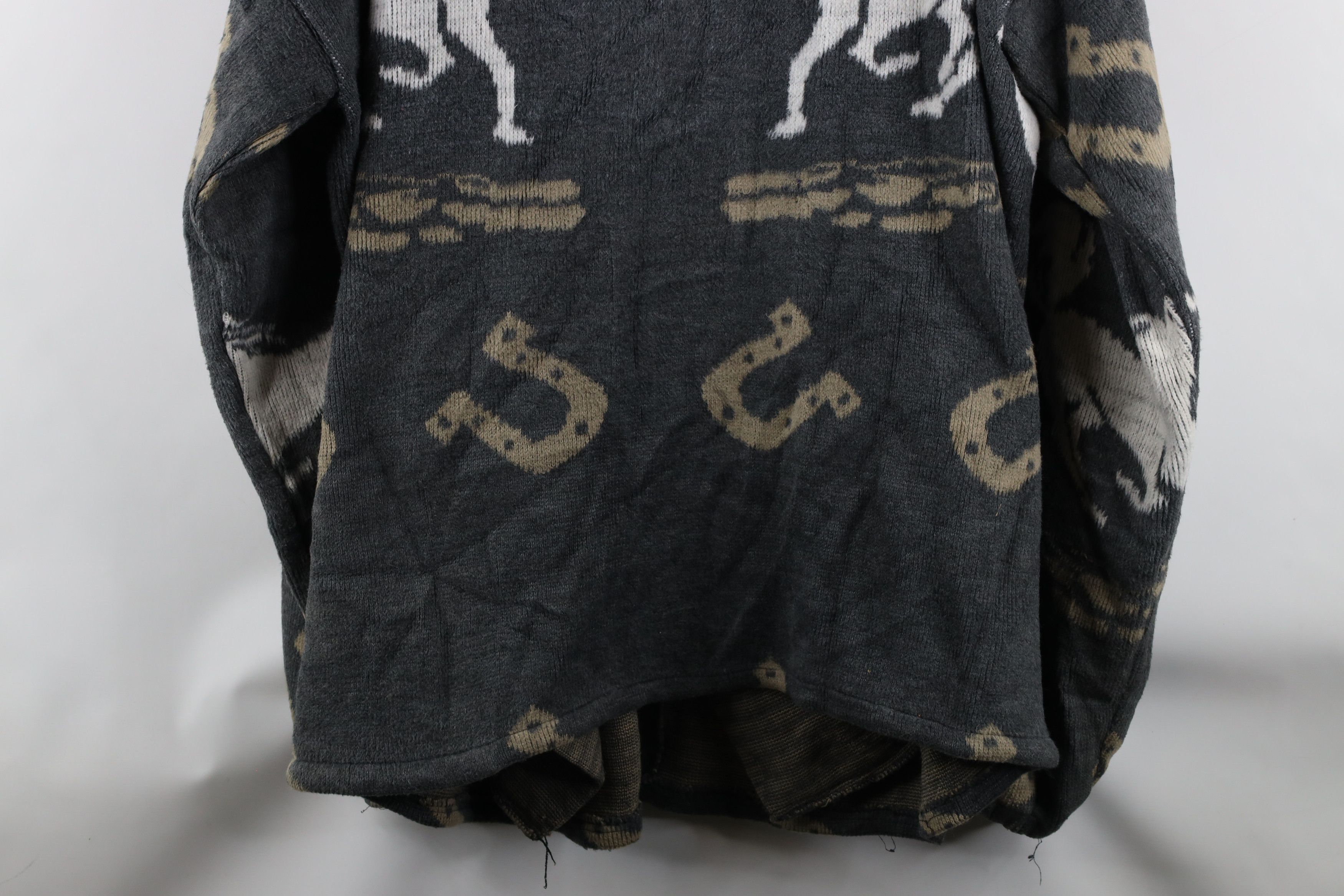 Vintage Vintage 90s Streetwear Over Print Zip Hooded Fleece Jacket Size US XXL / EU 58 / 5 - 14 Thumbnail