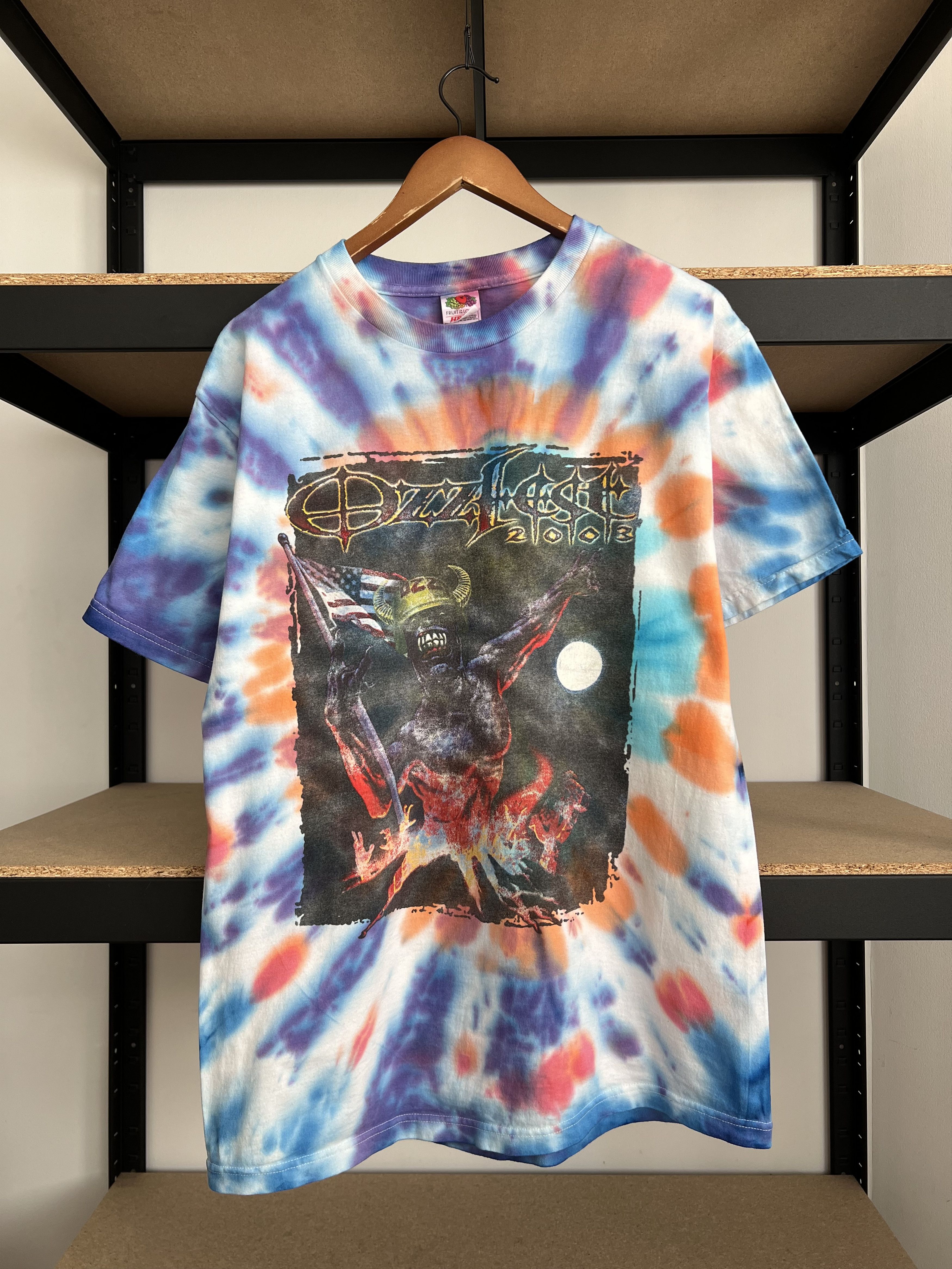 Band Tees Vintage 2003 Ozzy Osbourne Ozzfest Korn Tie Dye T-shirt Size US L / EU 52-54 / 3 - 1 Thumbnail