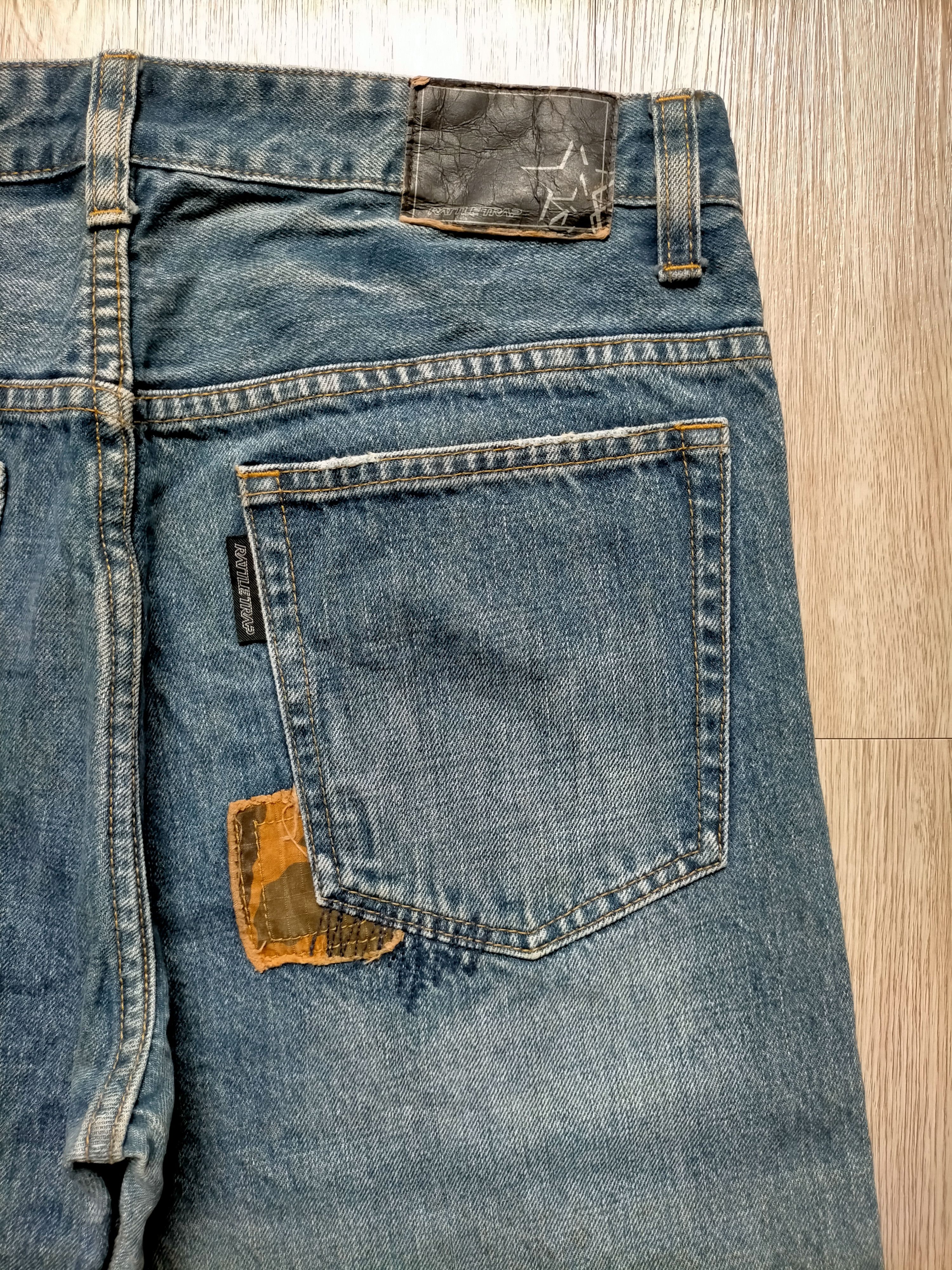 Hysteric Glamour Rattle Trap Japanese Patchwork Blue Jeans Size US 32 / EU 48 - 12 Thumbnail
