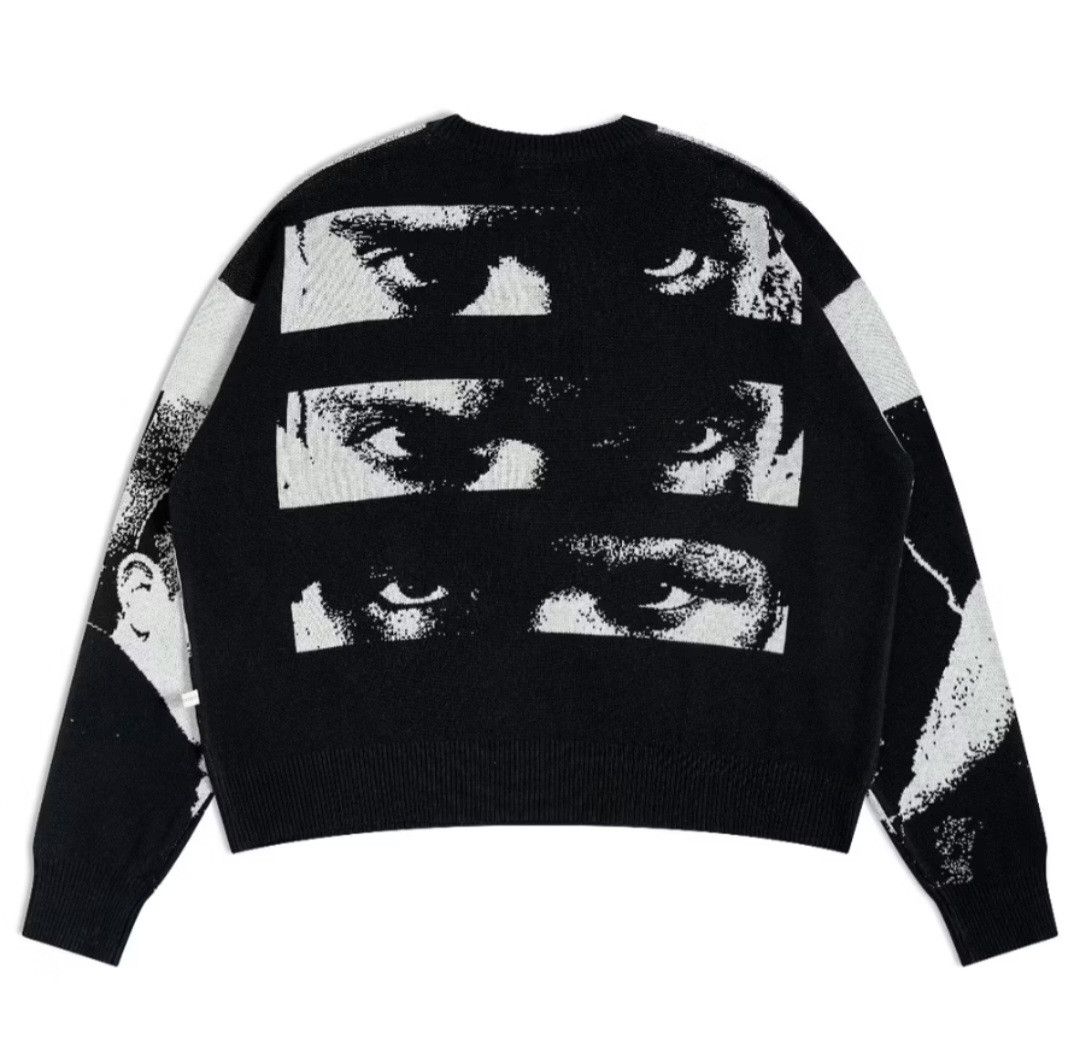 Japanese Brand Script black colour human knitwear sweater Size US S / EU 44-46 / 1 - 3 Thumbnail