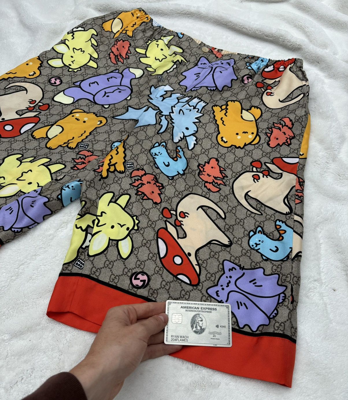 Gucci Gucci Silk Animal Print Supreme GG Shorts Size US 36 / EU 52 - 2 Thumbnail