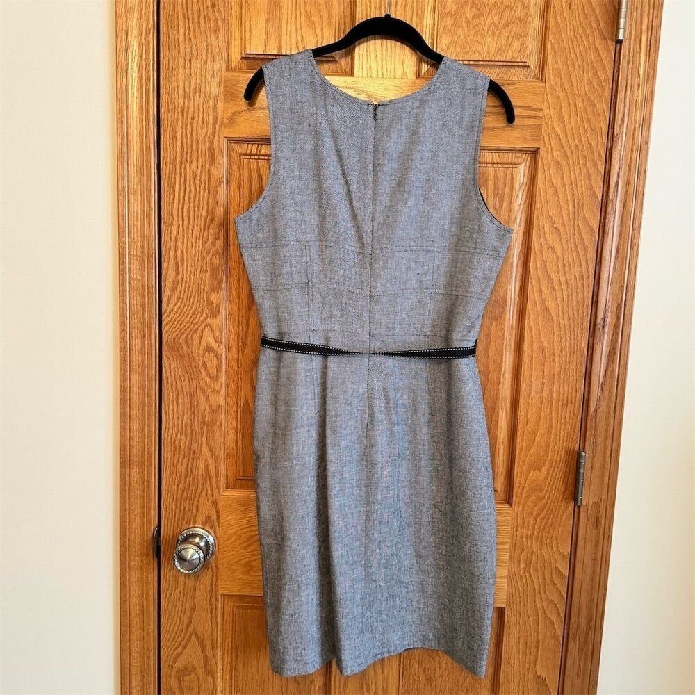 Calvin Klein Calvin Klein Women's Gray Tweed Sheath Dress Size 12 Knee L Size XL / US 12-14 / IT 48-50 - 2 Thumbnail