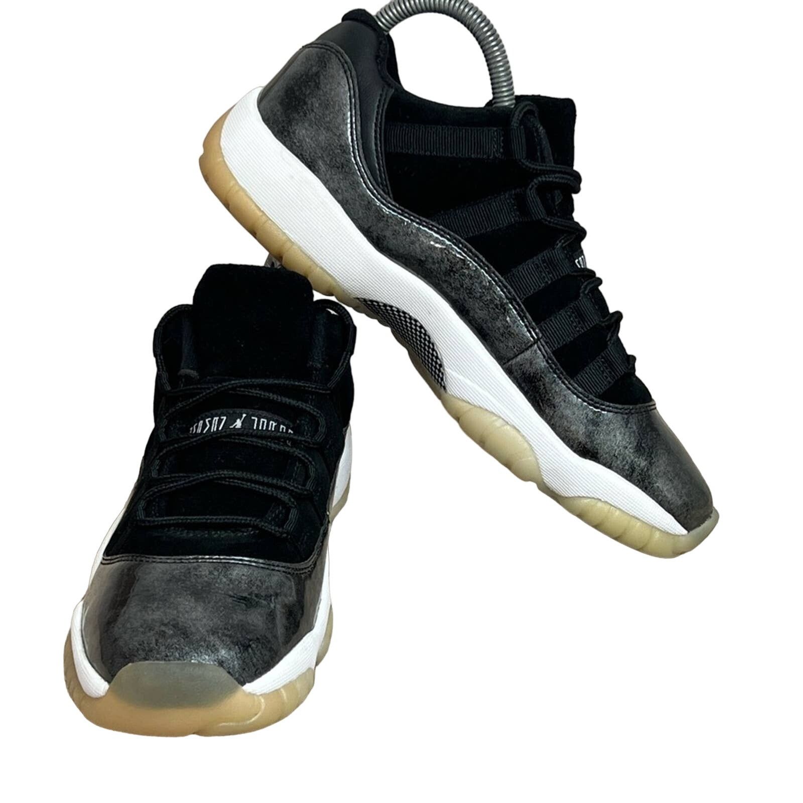 Jordan Brand Nike Air Jordan 11- Retro Low Barons Black SZ 7Y WOMEN 8.5 Size US 8.5 / IT 38.5 - 2 Thumbnail