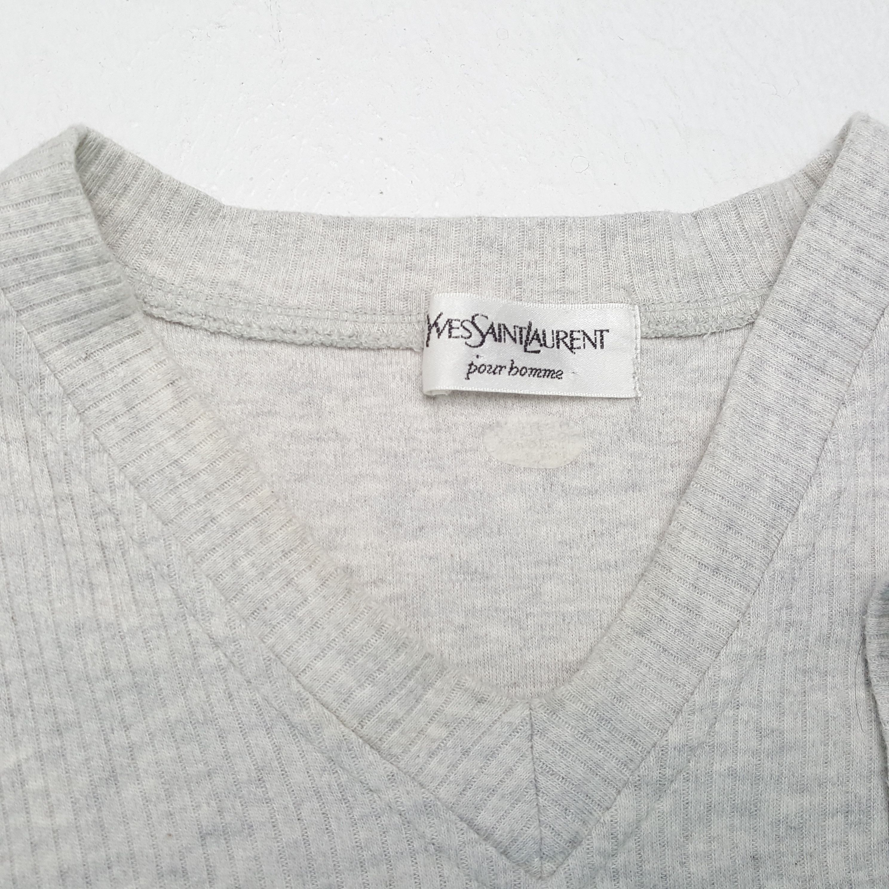 Vintage × Yves Saint Laurent YVES SAINT LAURENT Tshirt Center Spellout Design Size US L / EU 52-54 / 3 - 7 Thumbnail