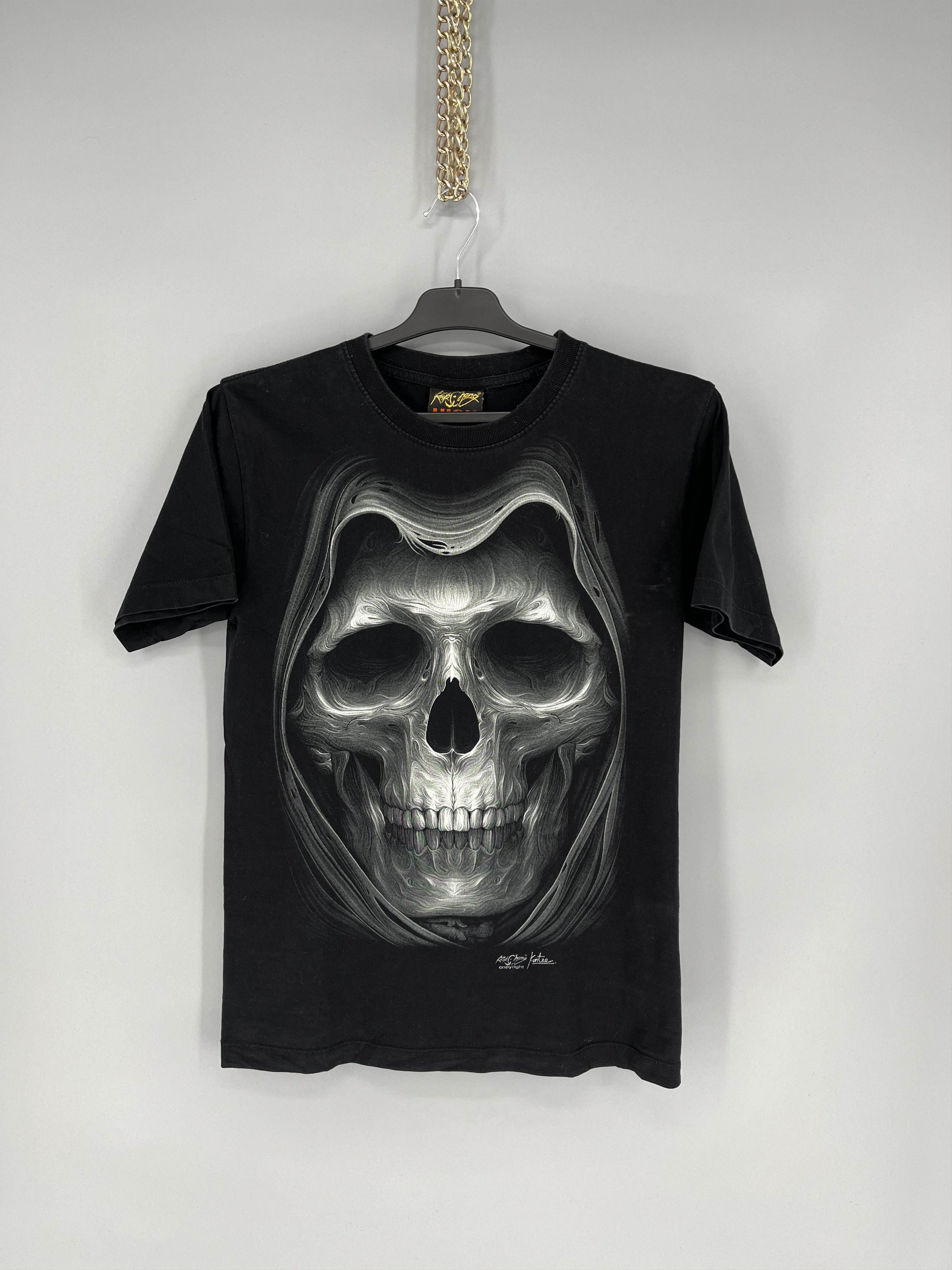 Band Tees Skulls Vintage Y2K Rock Metal Size XL Black Reverse Logo Size US S / EU 44-46 / 1 - 1 Thumbnail