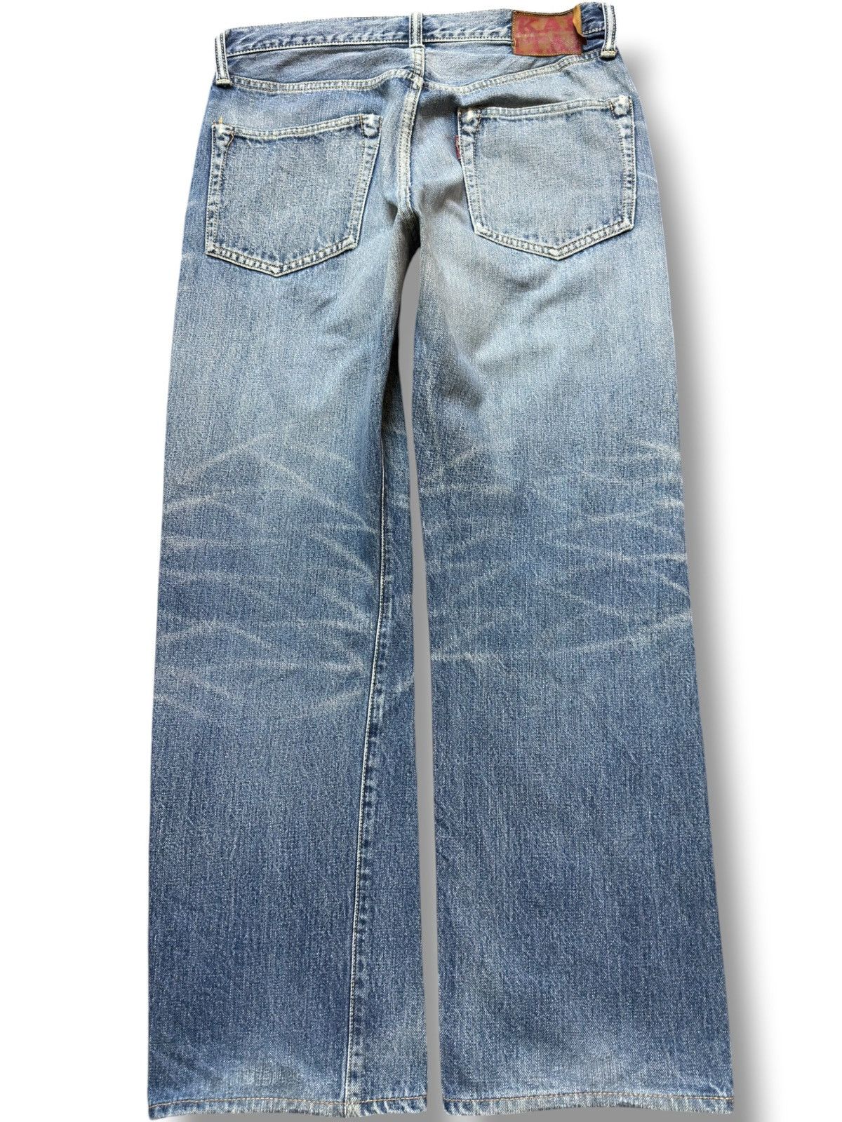 Kapital Vintage Kapital Selvedge Button Fly Faded Whiskers Denim Size US 30 / EU 46 - 4 Thumbnail