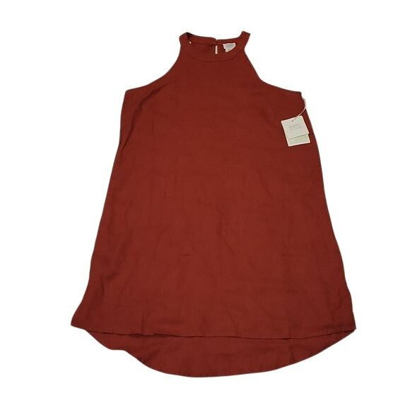 Other Sigrid Olsen Linen Shift Dress Keyhole Back Rust Orange S Size S / US 4 / IT 40 - 1 Thumbnail