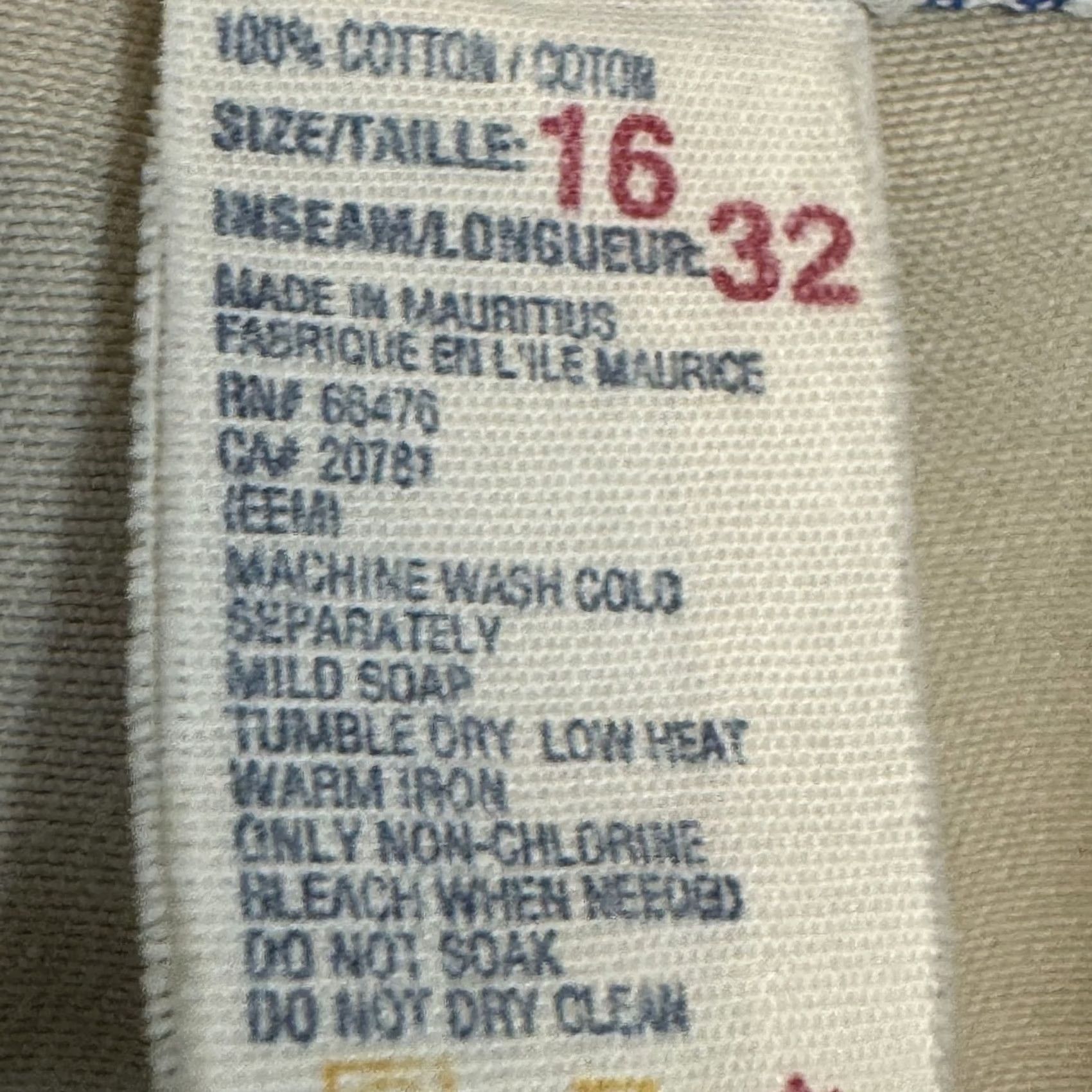 Tommy Hilfiger Tommy Hilfiger Chino Pants Women’s 16/32 Mallet 100% Cotton High-Rise Straight Mens? Size 38" / US 16 / IT 52 - 7 Thumbnail