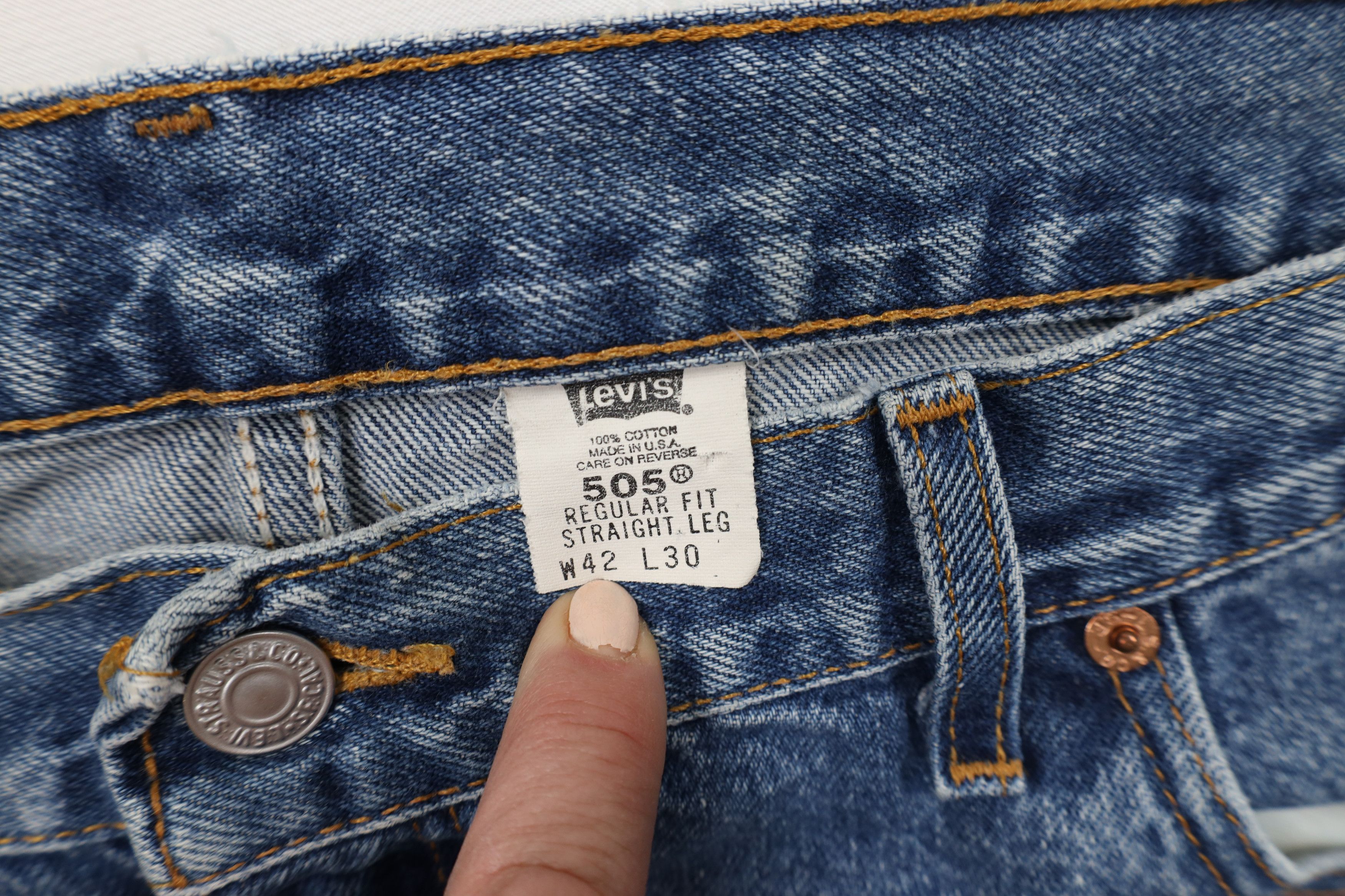 Levi's × Vintage Vintage Y2K 2001 Levis 505 Straight Leg Denim Jeans USA Size US 38 / EU 54 - 10 Thumbnail