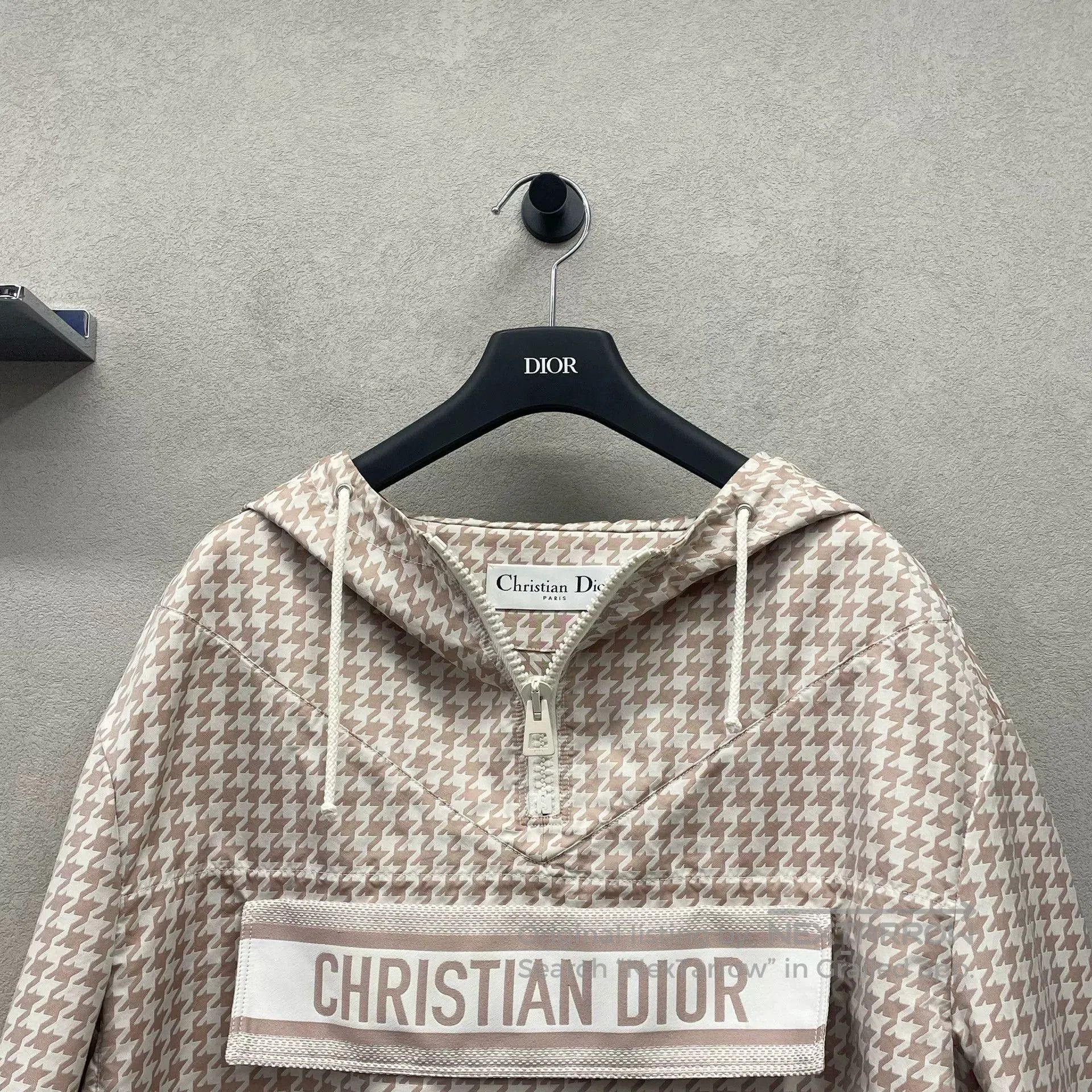Dior Dior Houndstooth Hooded Windbreaker. Size US XS / EU 42 / 0 - 4 Thumbnail