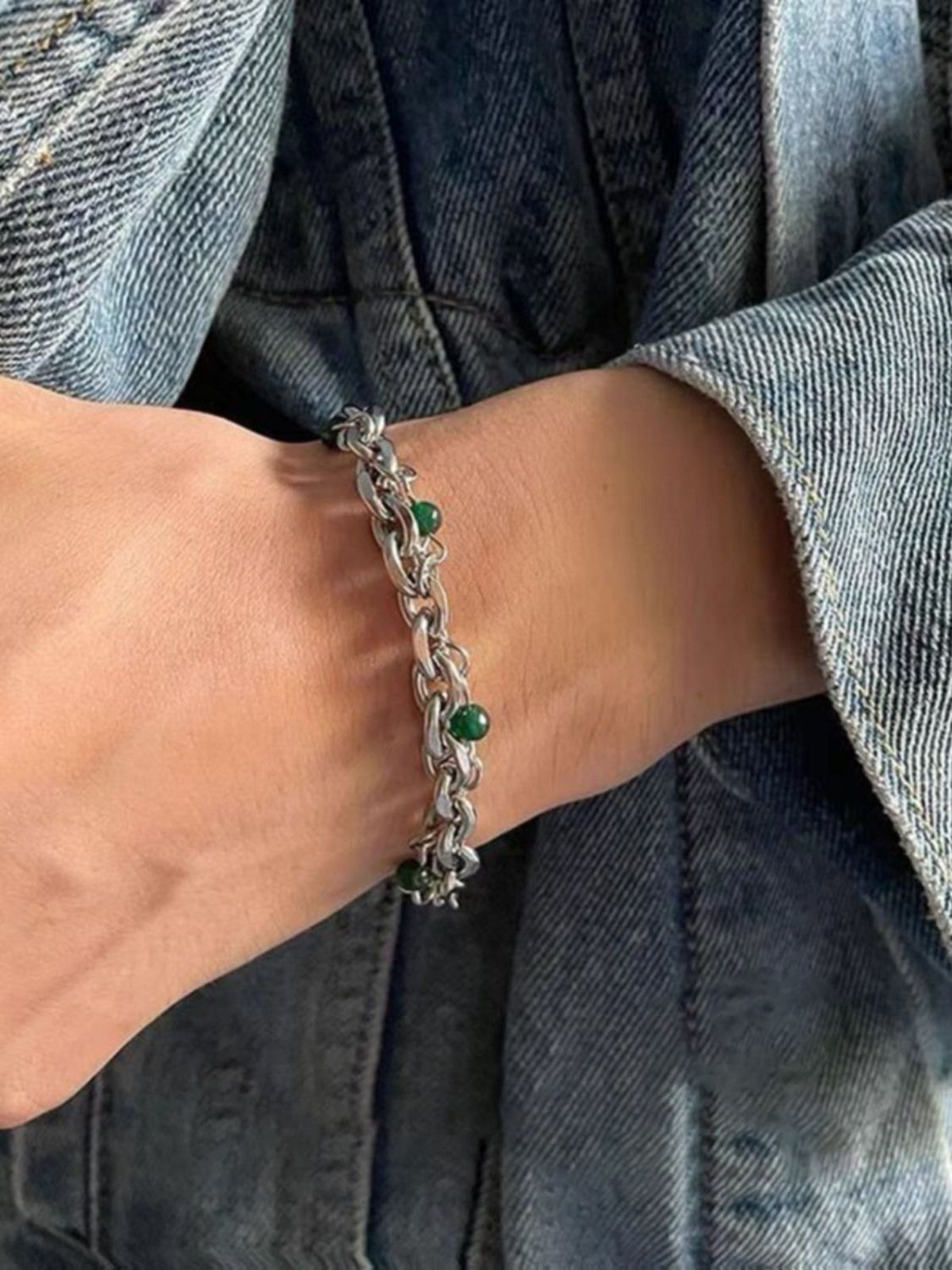 Jewelry Punk Bracelet Y2K Punk Chain Gotch Bracelets Chains Size ONE SIZE - 1 Thumbnail