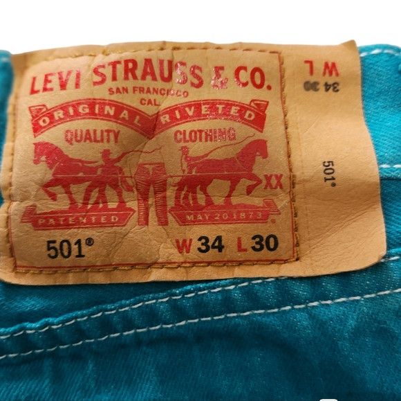 Levi's Levis 501 Denim Jeans Size W34×L30 Size US 34 / EU 50 - 6 Thumbnail