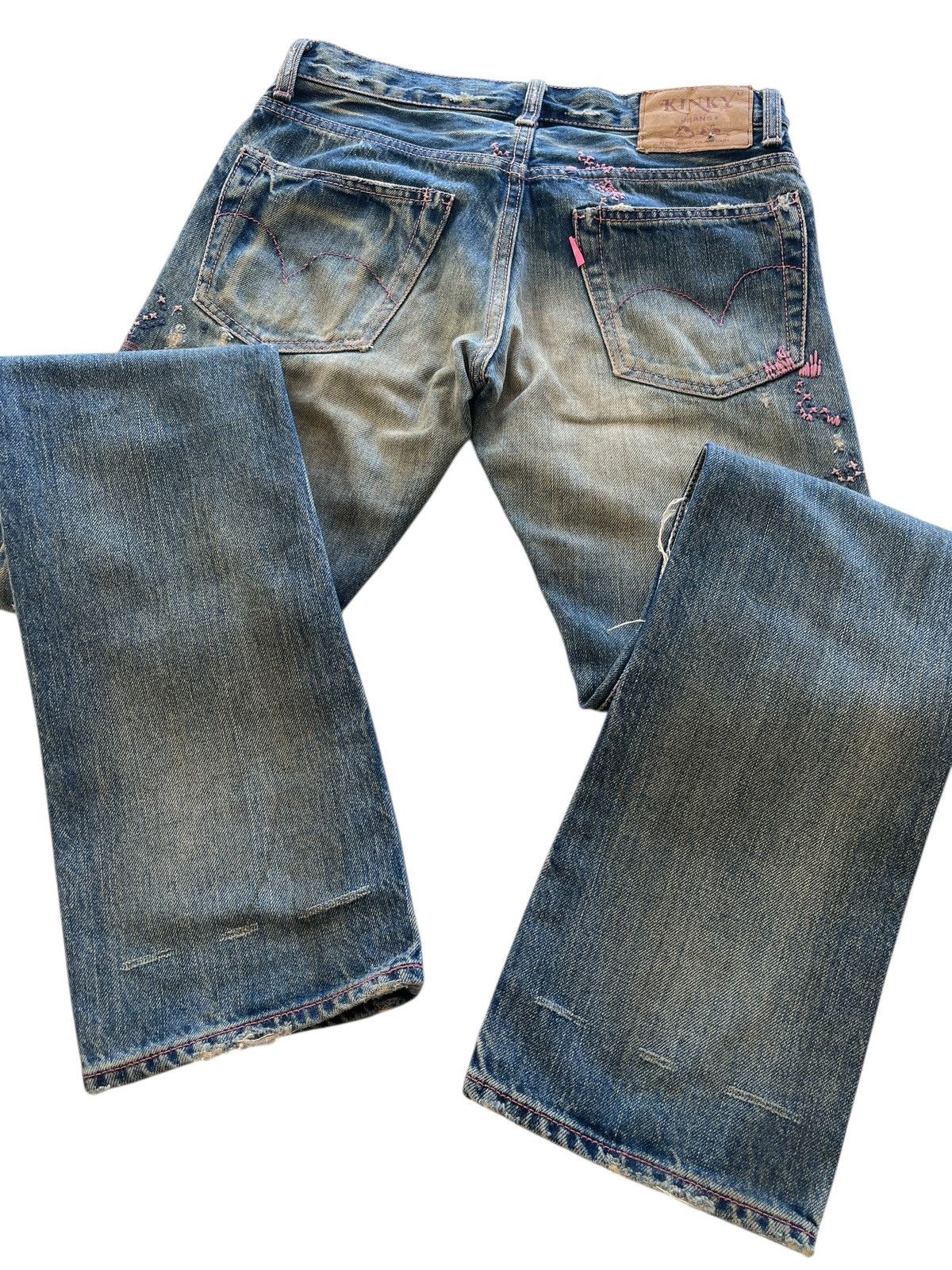 Hysteric Glamour Hysteric Glamour Distressed Rusty Flare Selvedge Denim Size 28" / US 6 / IT 42 - 16 Thumbnail