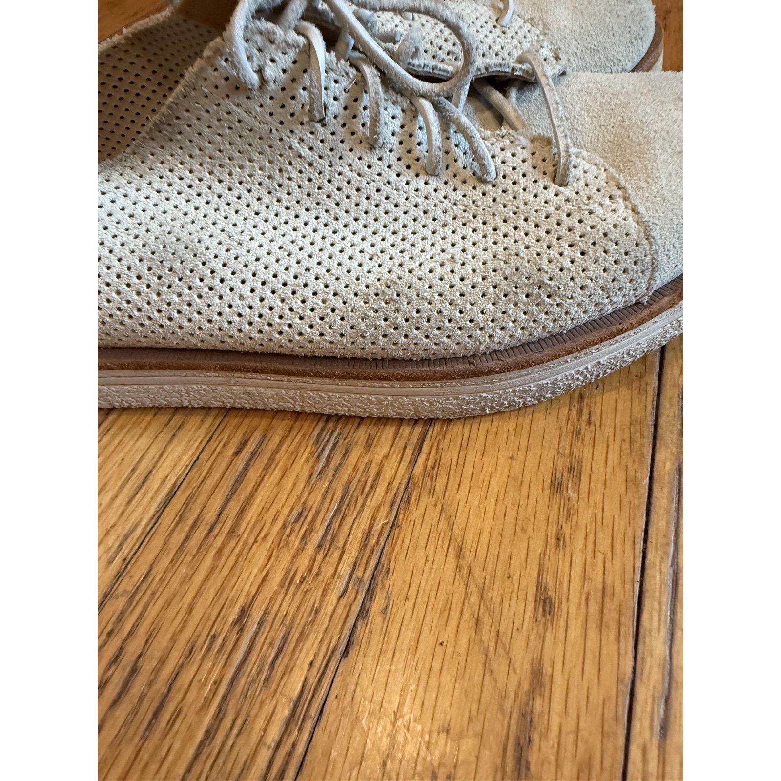 Kork-Ease Kork-Ease Shoes Size 8M Beige Perforated Leather Lace Up Size US 8 / IT 38 - 3 Thumbnail