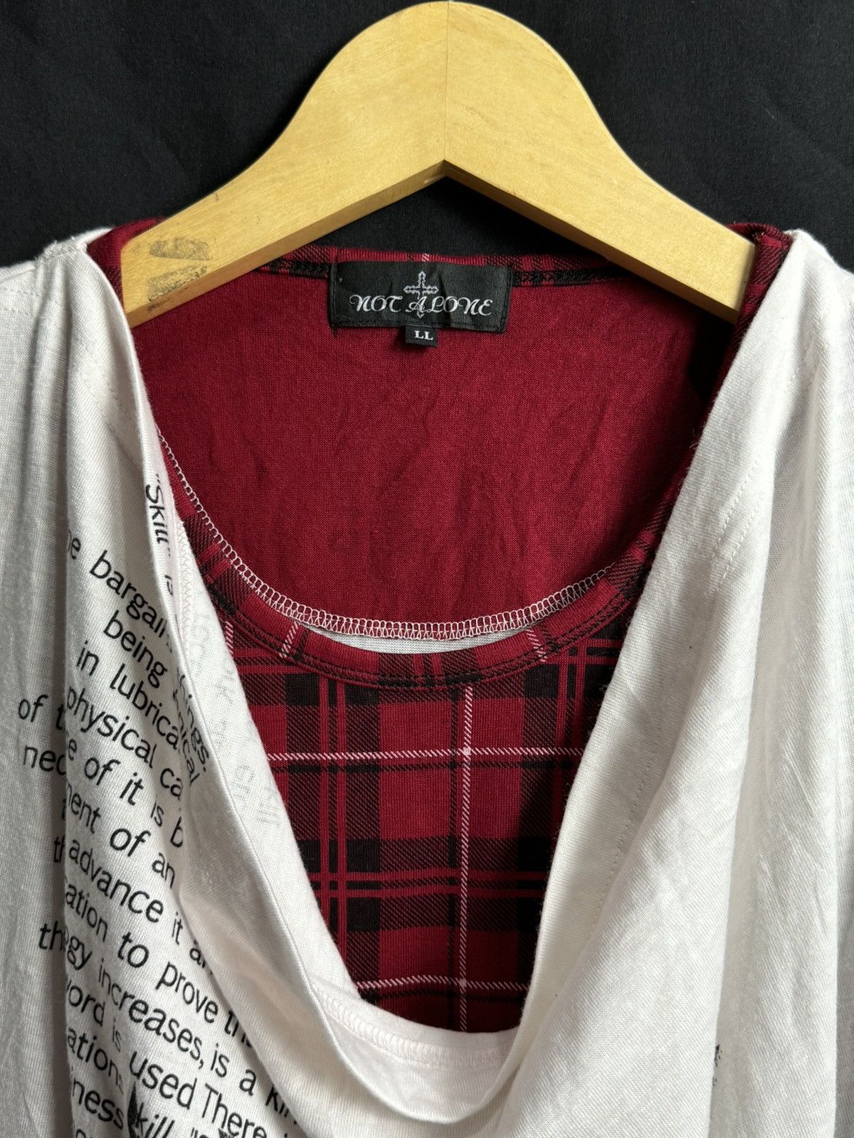 Hysteric Glamour × If Six Was Nine × Japanese Brand England poem double layers not alone mid long sleeve Size US L / EU 52-54 / 3 - 6 Thumbnail