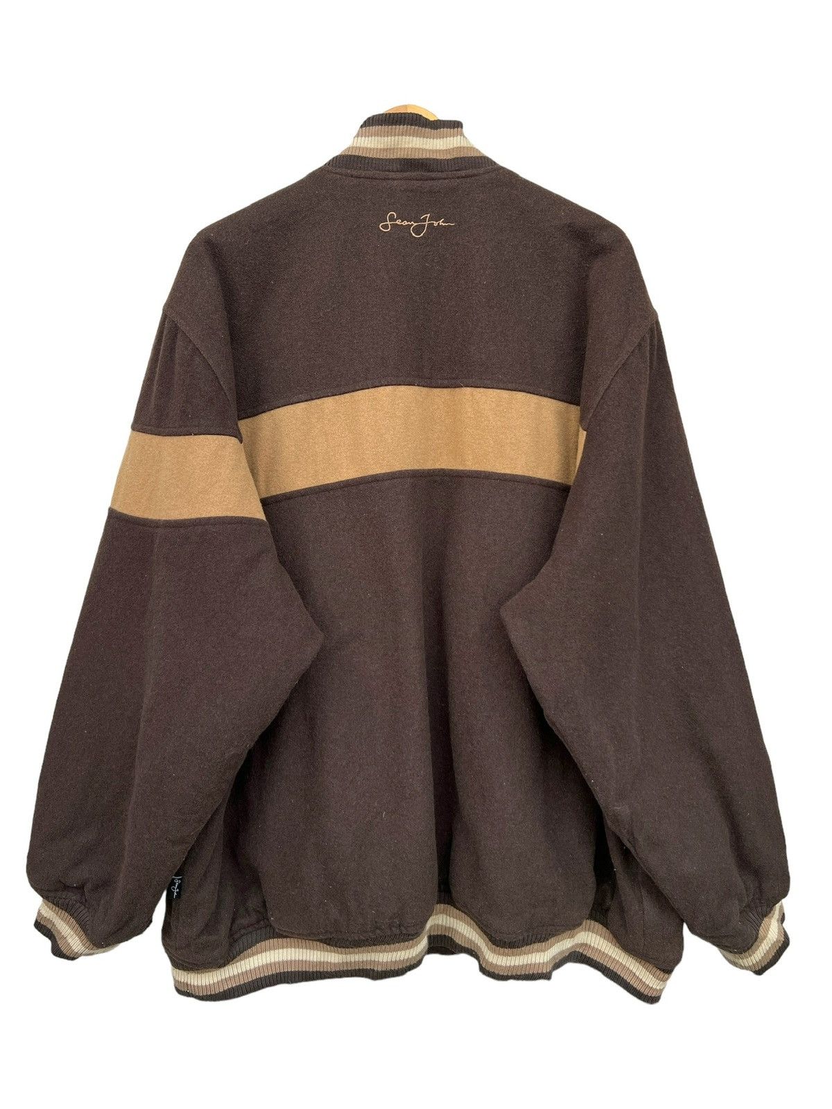 Sean John Sean John Baggy Boxy 3XL Oversized Brown Varsity Jacket Size US XXL / EU 58 / 5 - 2 Thumbnail