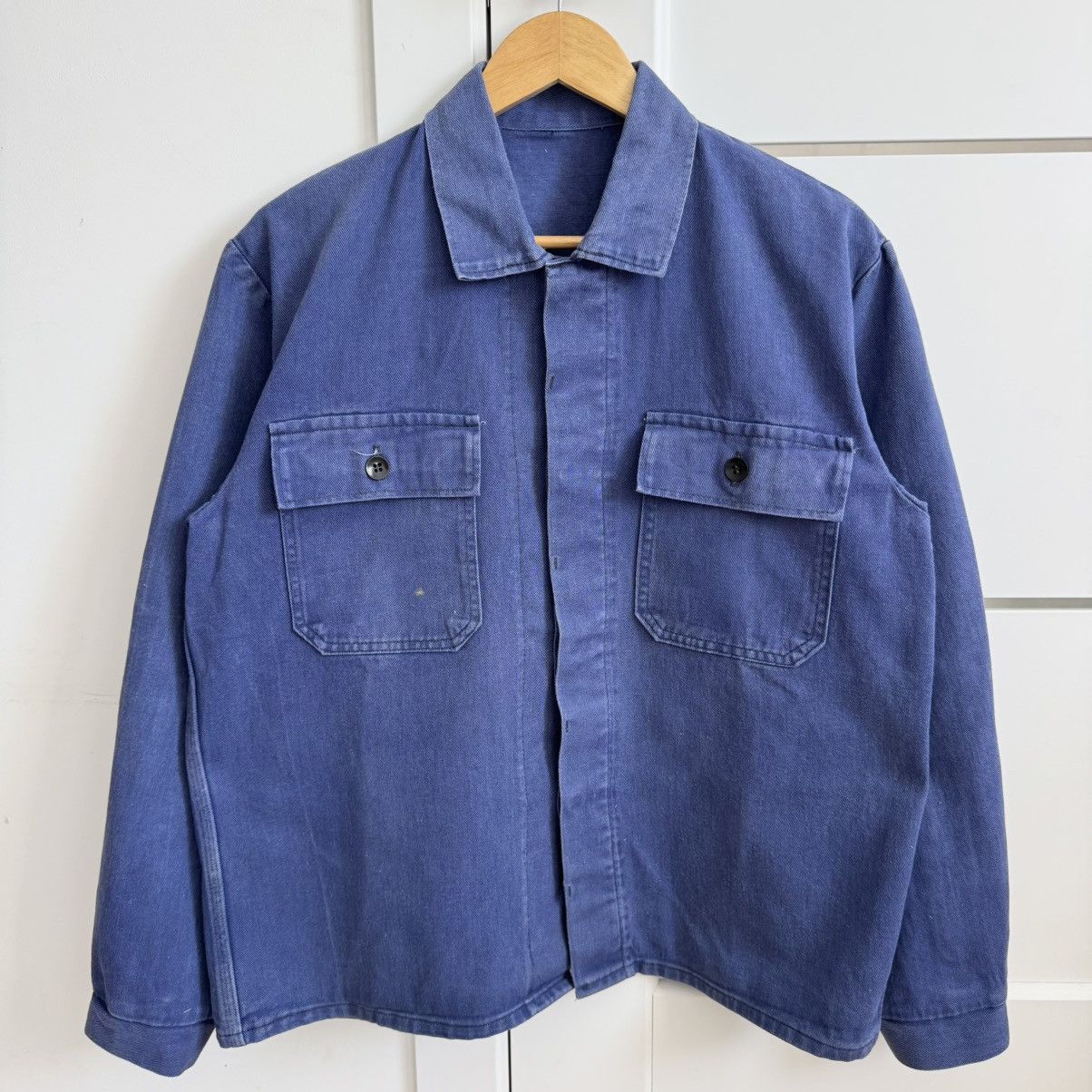 French washed sun faded works vintage jacket