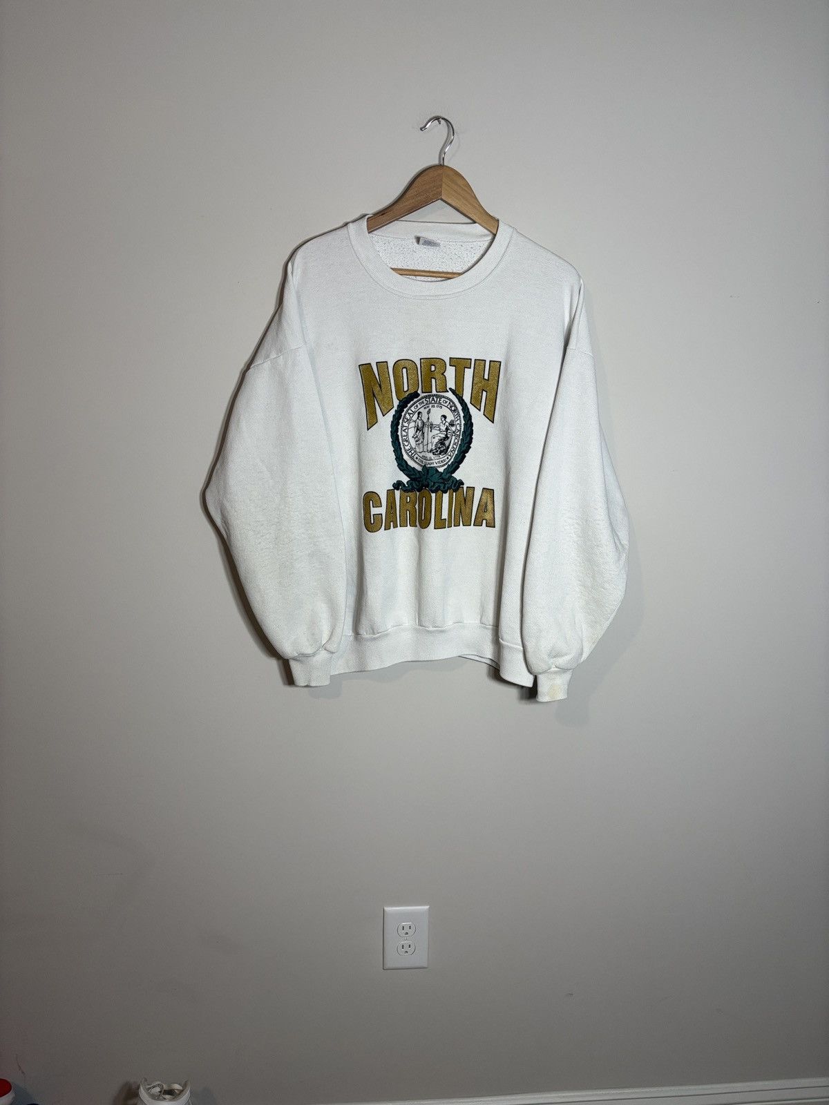 Jerzees Vtg Jerzees North Carolina State Seal Crewneck Sweatshirt 2X Size XXL / US 16-18 / IT 52-54 - 1 Thumbnail