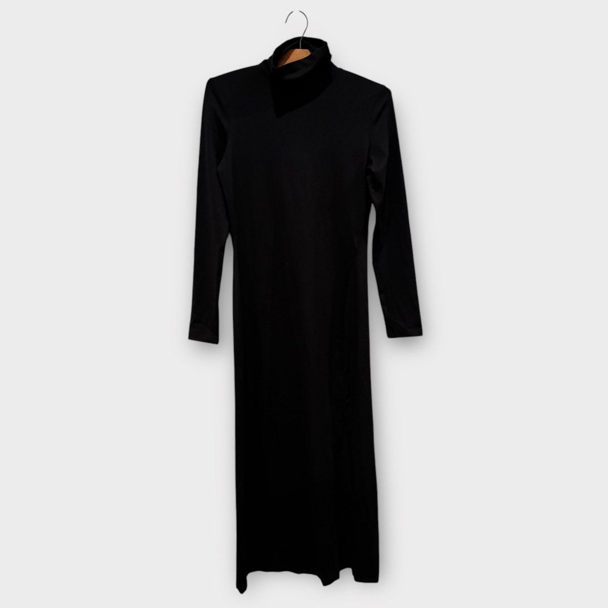 Susana Monaco Susana Monaco Long Sleeve Turtleneck Slit Midi Dress Small Size S / US 4 / IT 40 - 2 Thumbnail