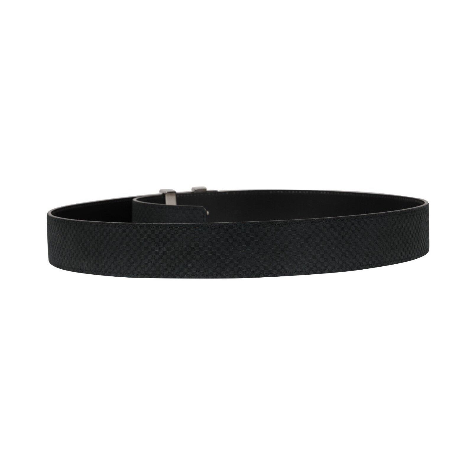 Louis Vuitton Mini Damier 40mm LV Initials Belt Blue Suede Size 40 - 6 Thumbnail