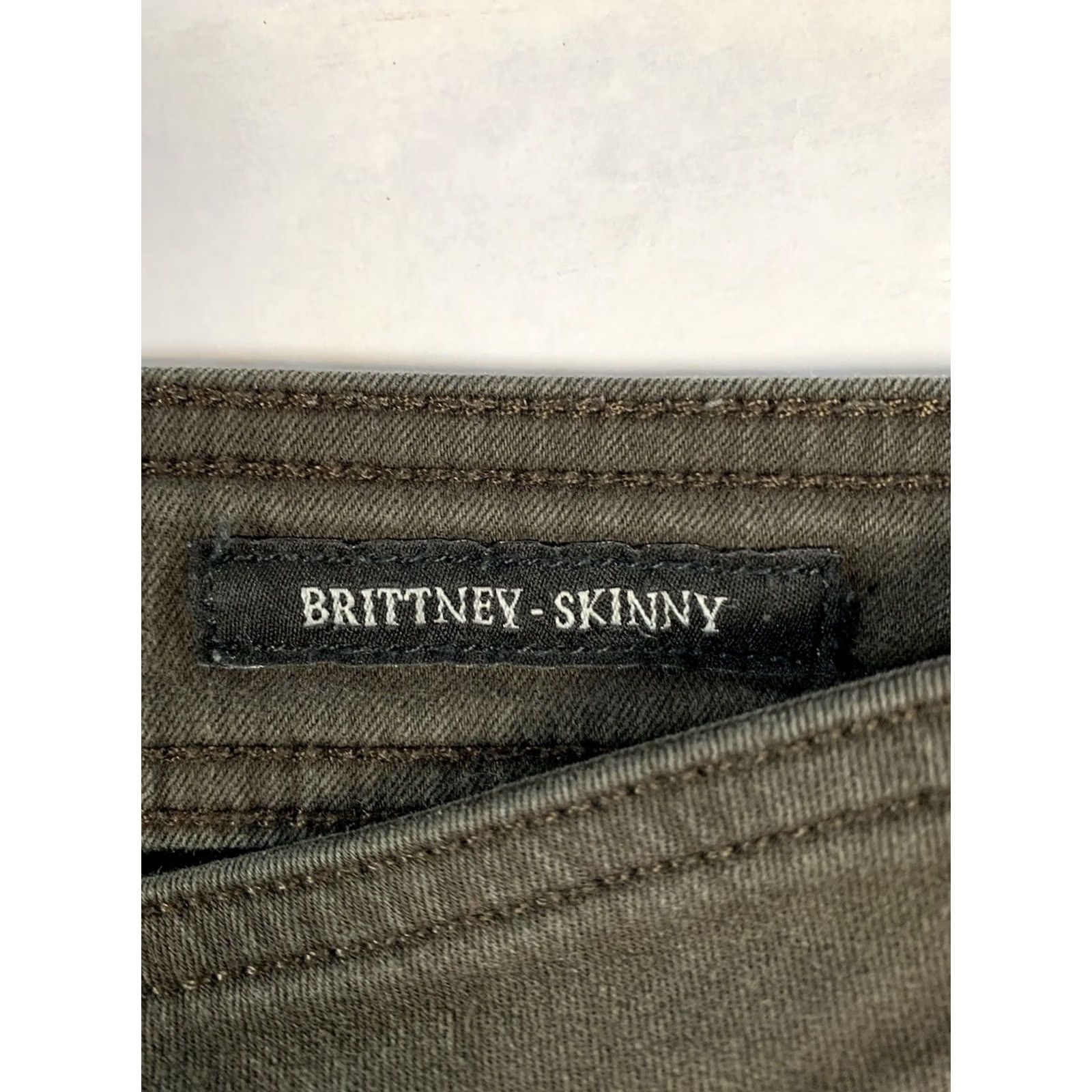 Guess VINTAGE GUESS Jeans Womens 26 Gray Brittney Y2K Skinny Minimalist Retro Preppy Size 26" / US 2 / IT 38 - 6 Thumbnail