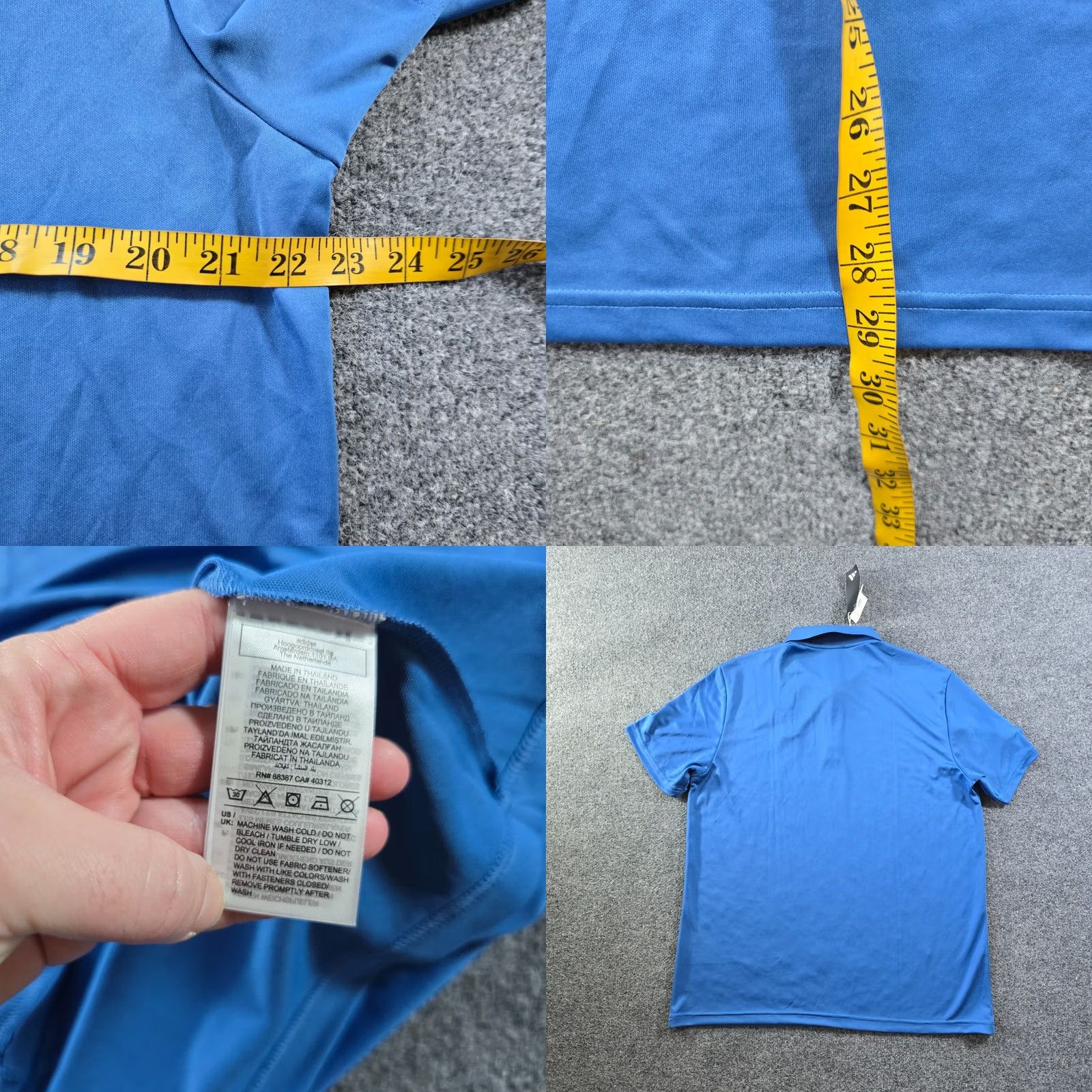 Adidas Adidas Shirt Mens Large Blue Golf Polo Embroidery Performance Massachusetts Staff Polo Shirt Golf Polo Shirts Mens Blue Adidas Golf Polo Size US L / EU 52-54 / 3 - 8 Thumbnail