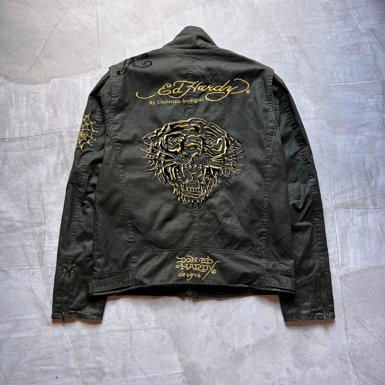 Hysteric Glamour vintage Ed Hardy by Christian Audiger jacket coat tiger Y2K Size US L / EU 52-54 / 3 - 2 Thumbnail