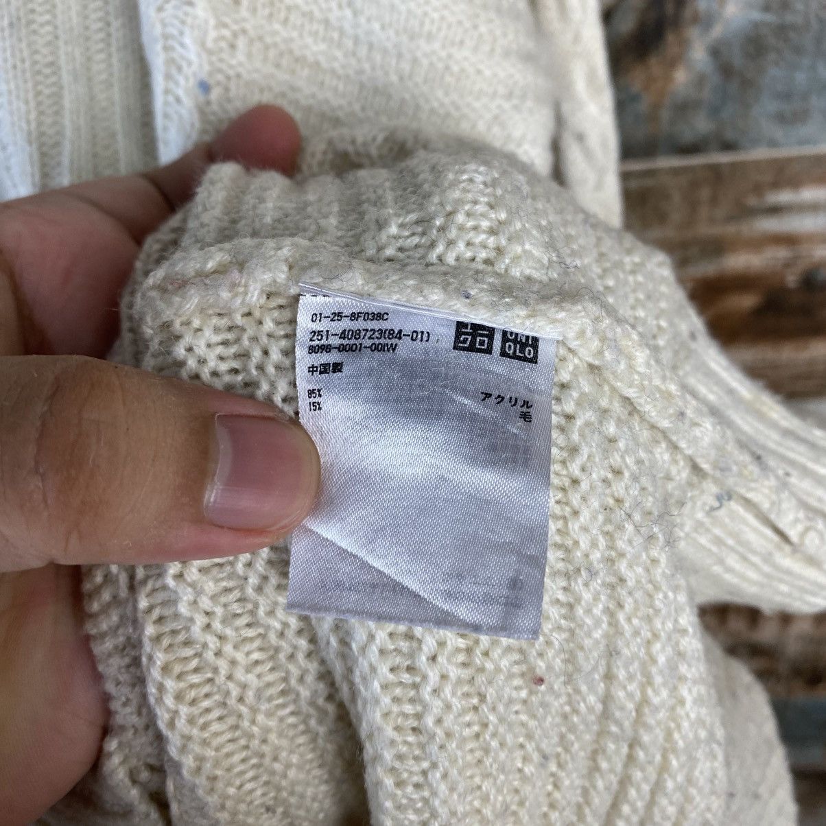 Vintage DL Uniqlo vintage White Knitwear #C1178 Size M / US 6-8 / IT 42-44 - 10 Thumbnail